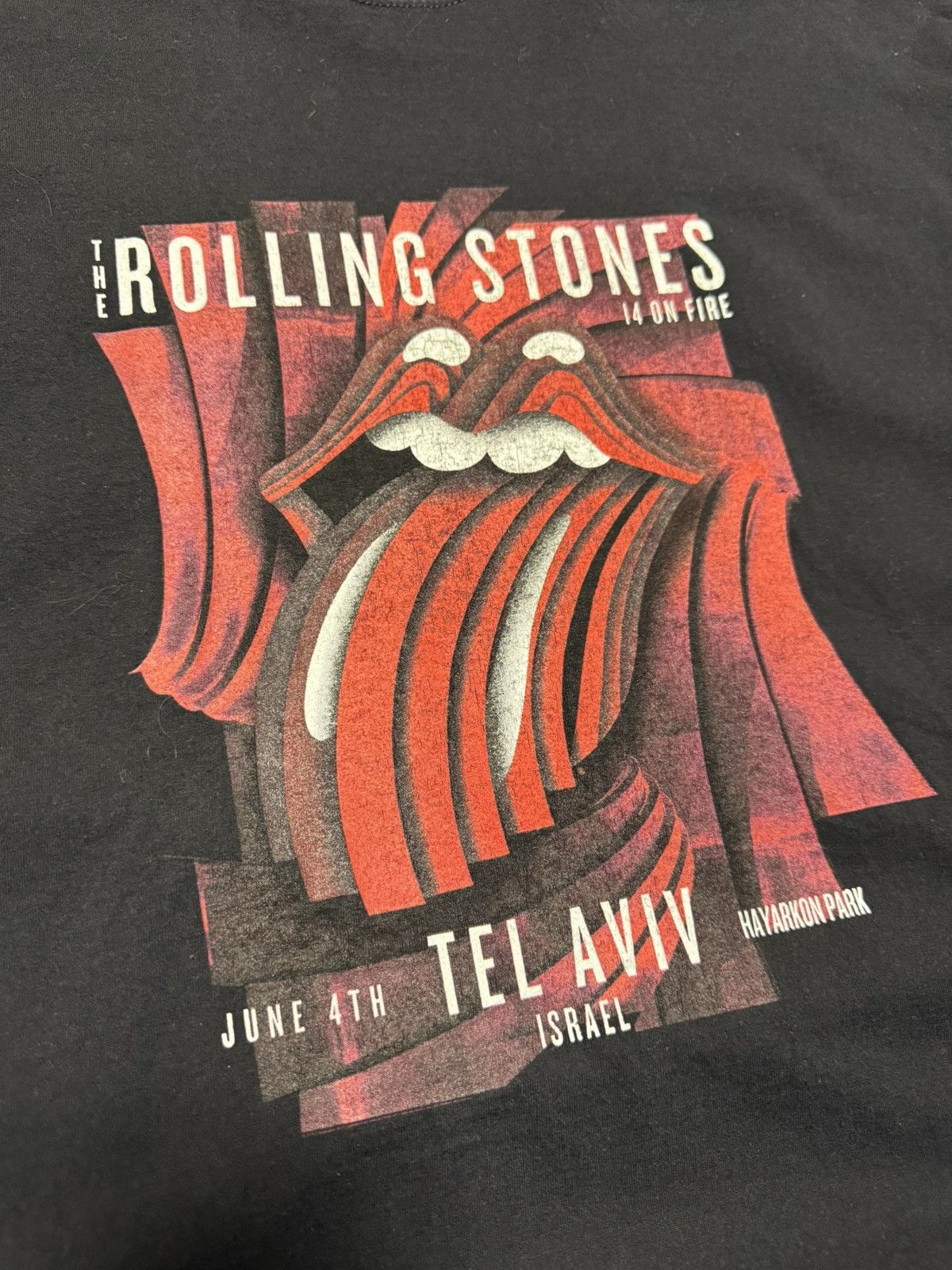 Band Tees × The Rolling Stones × Vintage Vintage The Rolling Stones T Shirt Tee Tour Israel Baggy 90s Size US XL / EU 56 / 4 - 3 Thumbnail