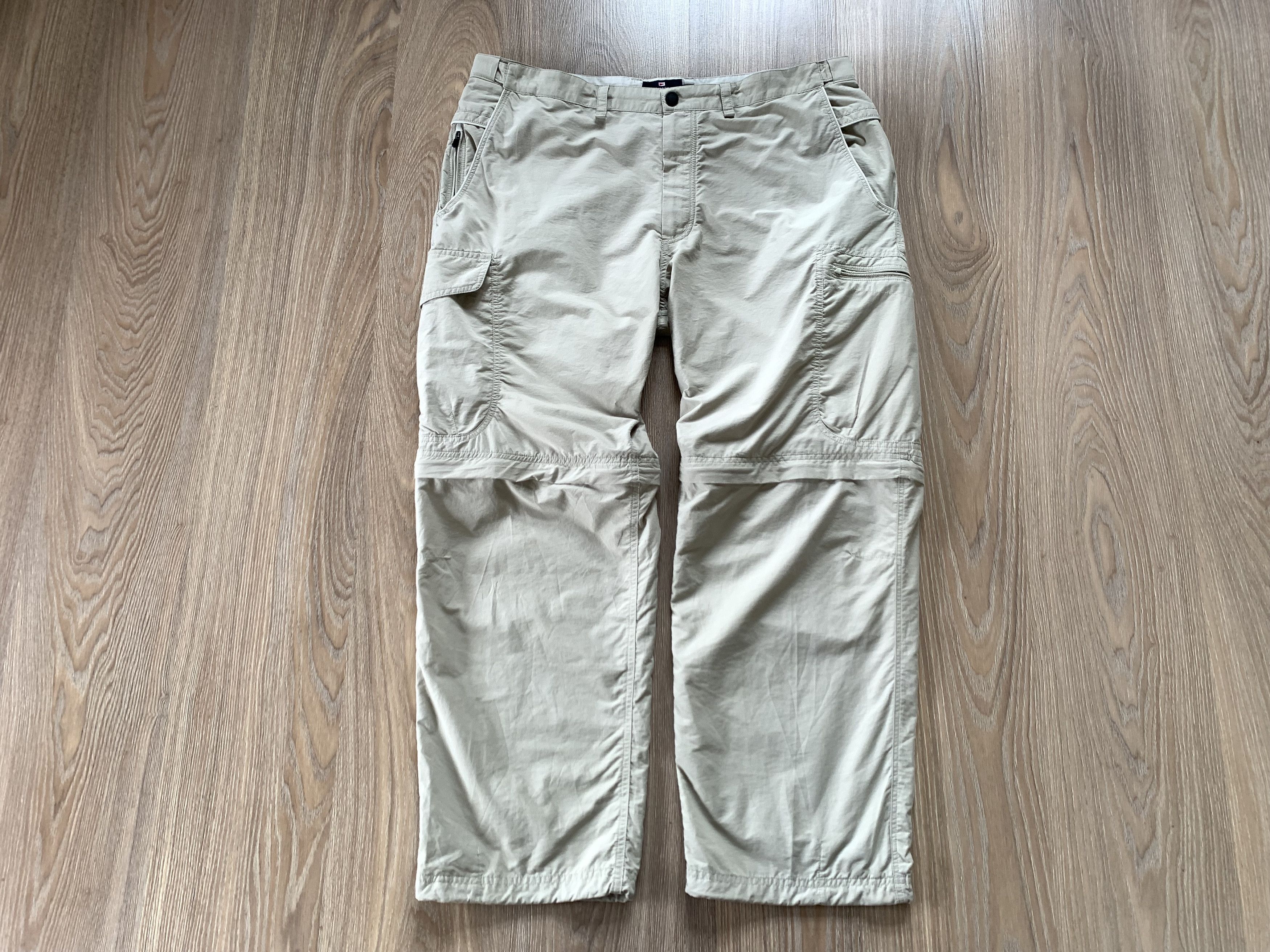 Marks & Spencer Mark&Spencer Active Waist Casual Khaki Cotton Pants Size US 38 / EU 54 - 2 Thumbnail