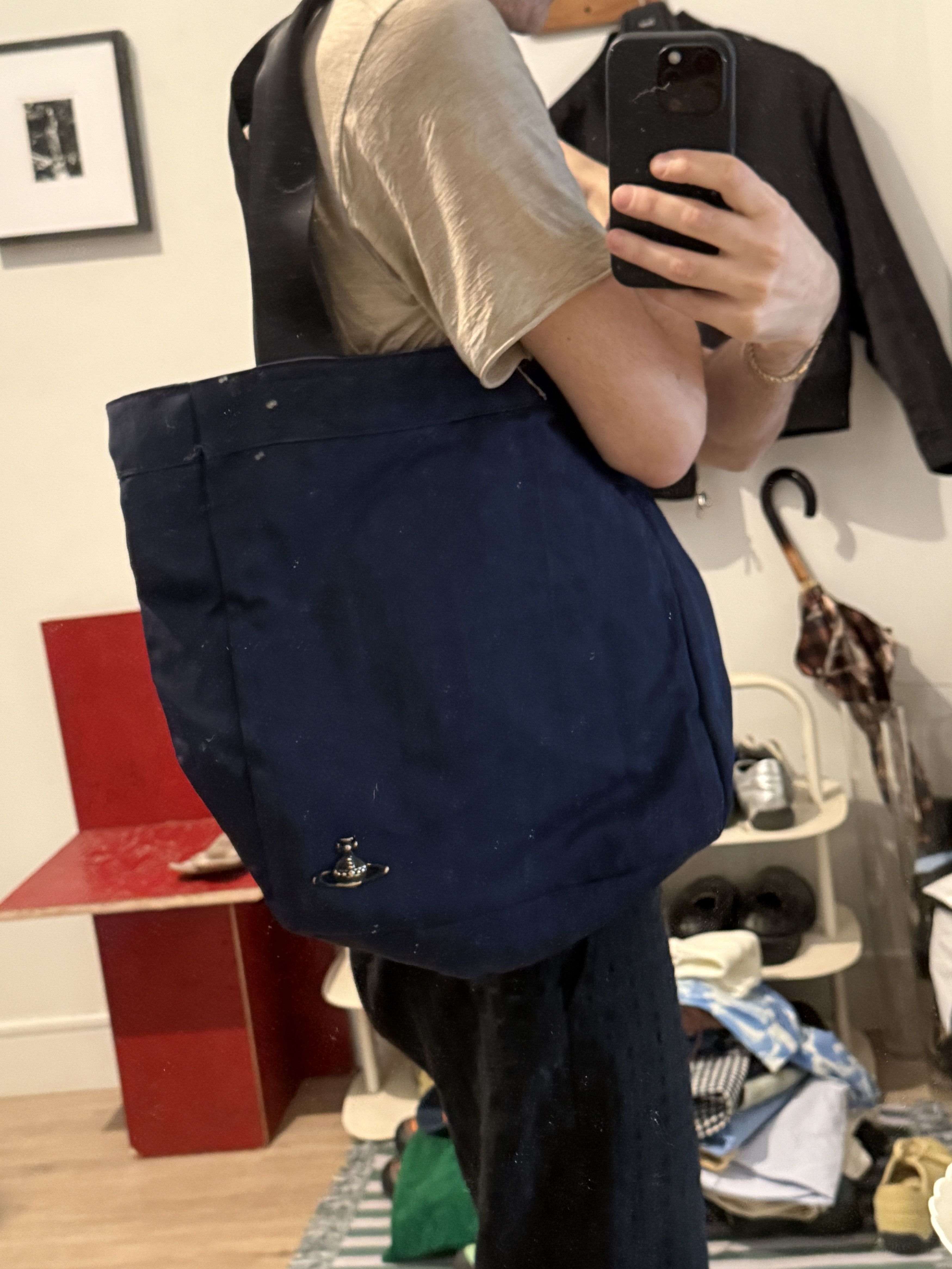 Vivienne Westwood Navy blue tote bag Size ONE SIZE - 6 Thumbnail