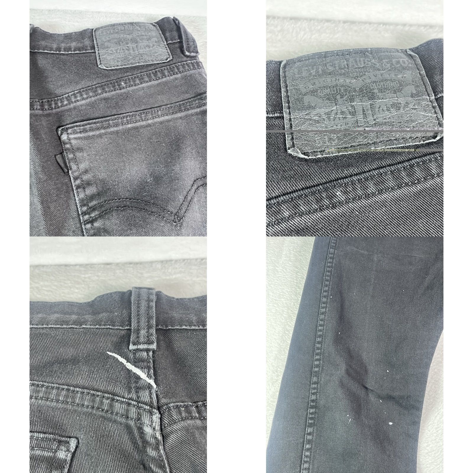 Levi's Vintage Levi's 513 Jeans Men 32x30 Black Regular Fit Straight Leg Denim Jeans Size US 32 / EU 48 - 8 Thumbnail