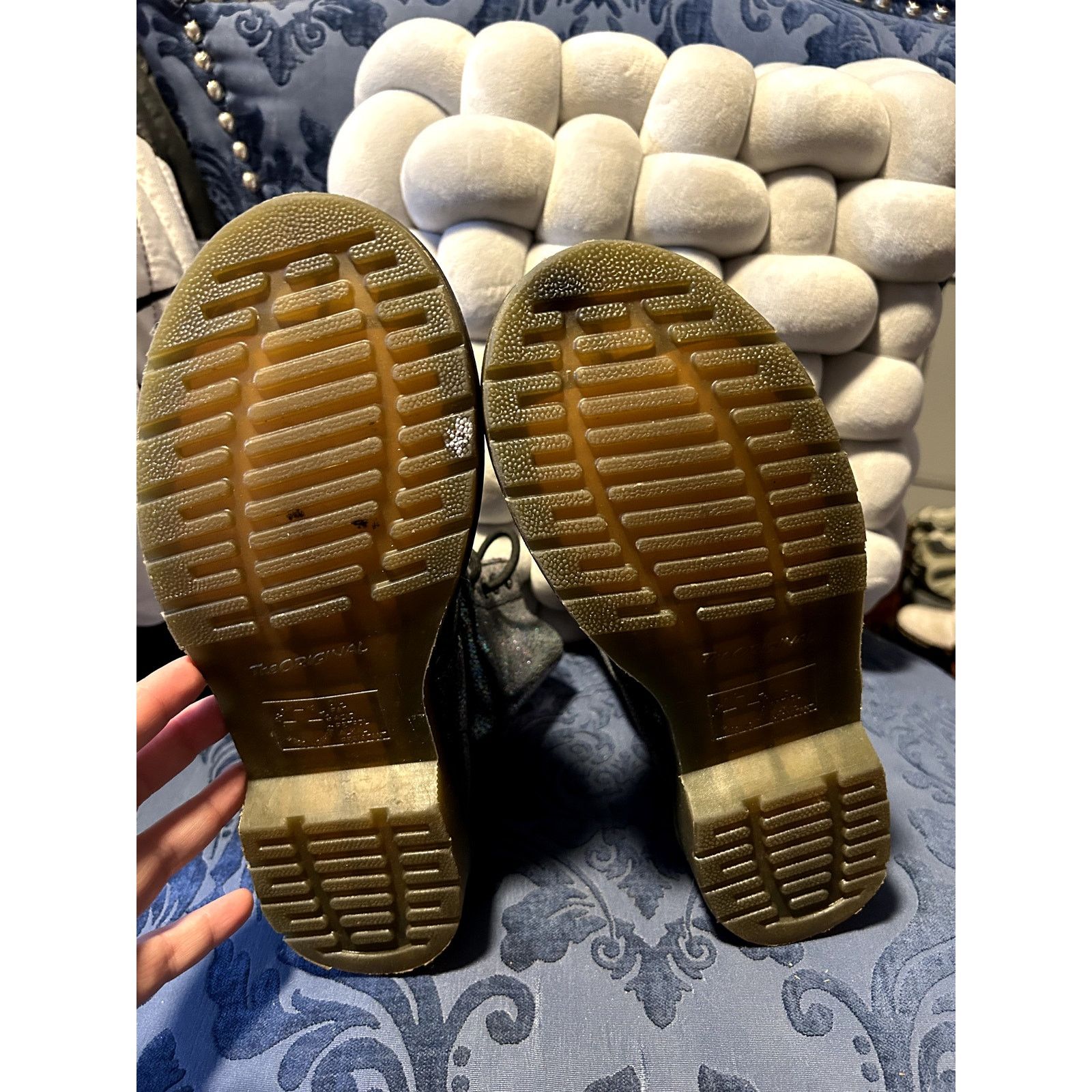 Dr. Martens Dr Martens Blue Glitter Suede Pascal size 7/EU 38 Size US 7 / IT 37 - 5 Thumbnail