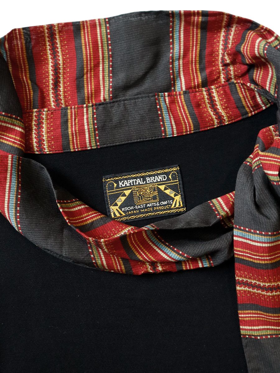 Kapital kapital Jersey Tie Long Sleeve T-shirt Pecos Stripe Size US S / EU 44-46 / 1 - 4 Thumbnail