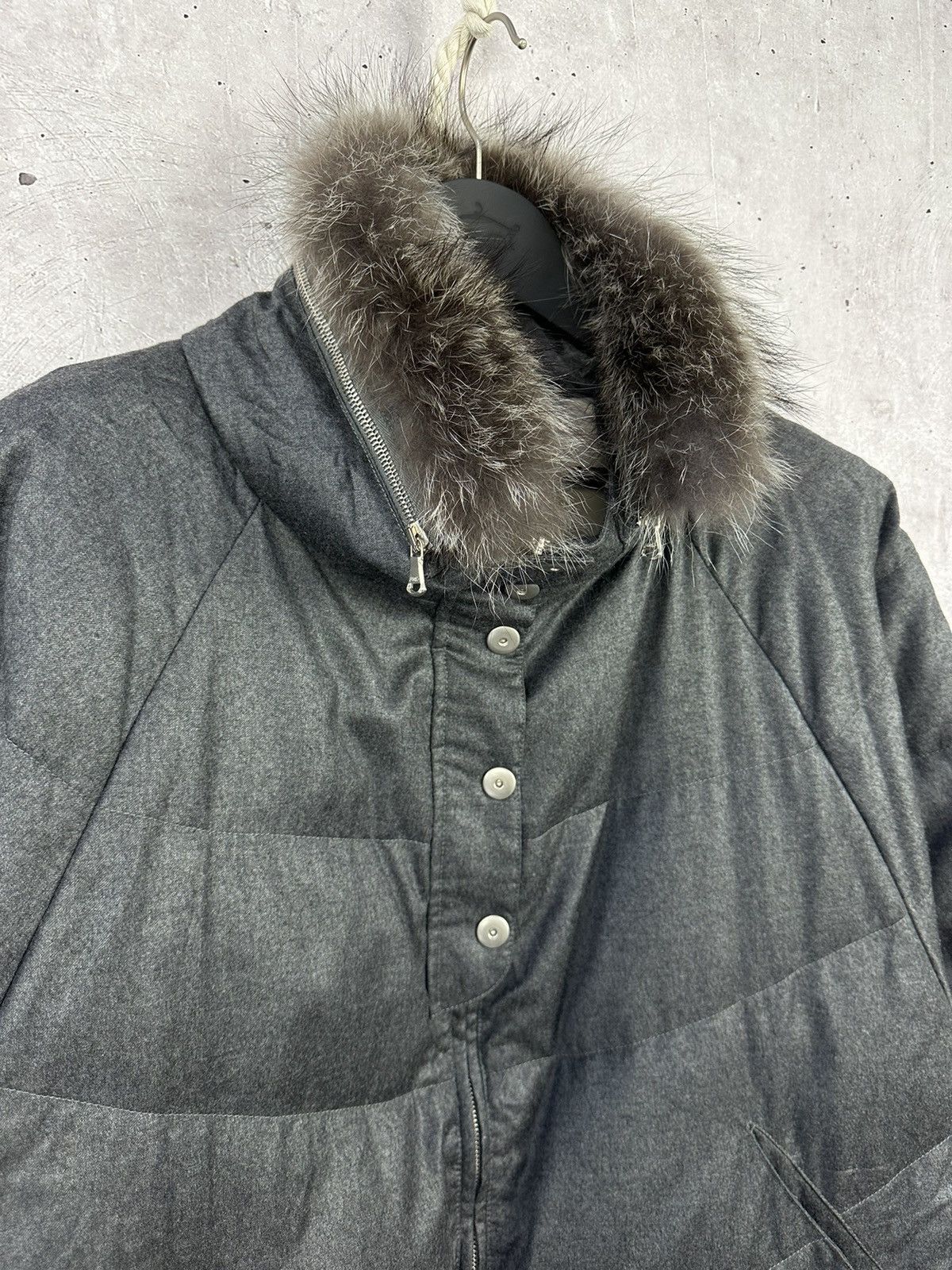 Brunello Cucinelli Brunello Cucinelli Wool Cashmere Blend Puffer Poncho Jacket Size XL / US 12-14 / IT 48-50 - 5 Thumbnail