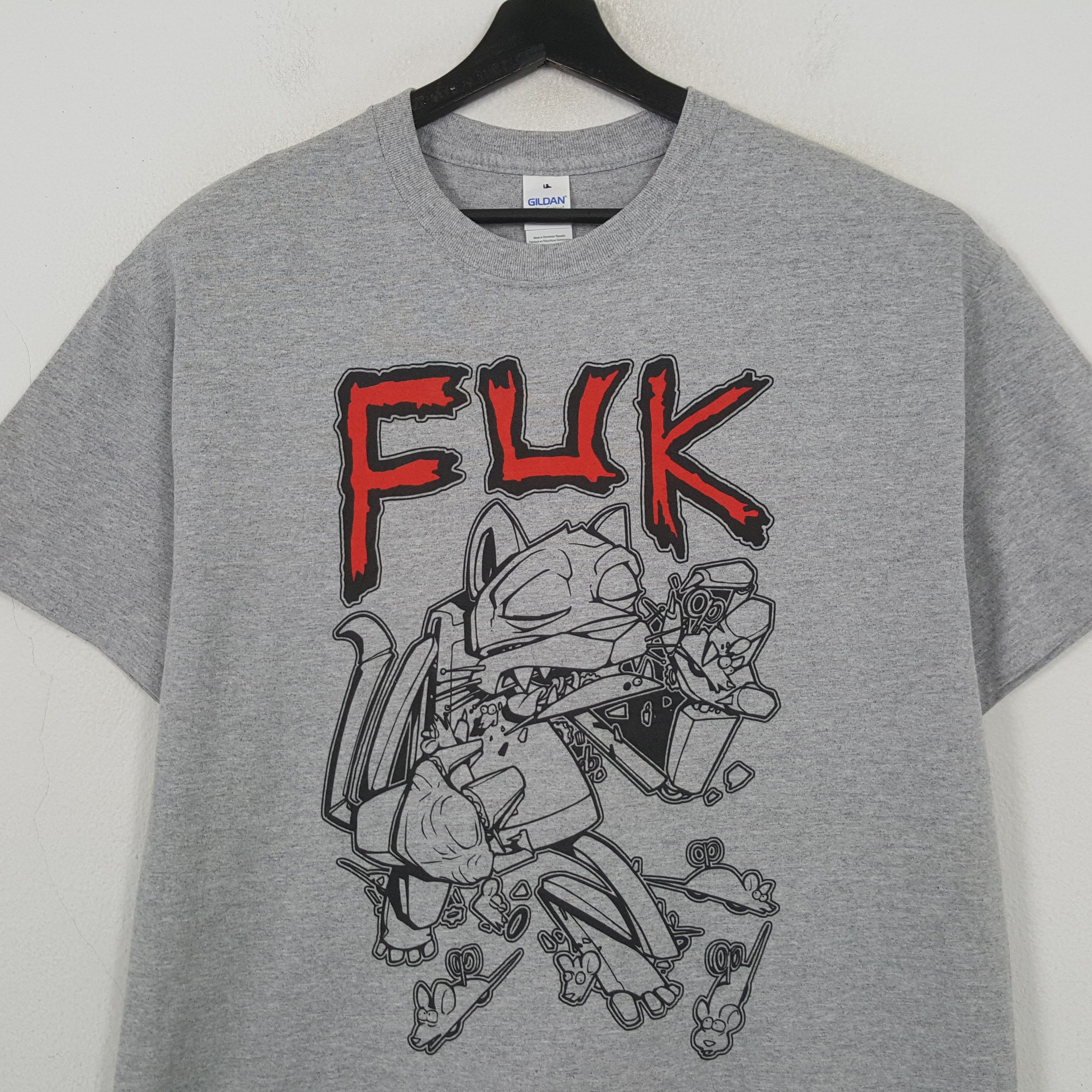 Gildan FUK Hardcore Punk Band Tshirt RR6 Size US L / EU 52-54 / 3 - 2 Thumbnail