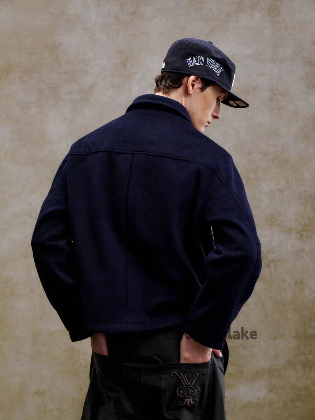 Vintage Utility woolen yuppie loose hiphop festival work jacket Size US XXL / EU 58 / 5 - 2 Thumbnail
