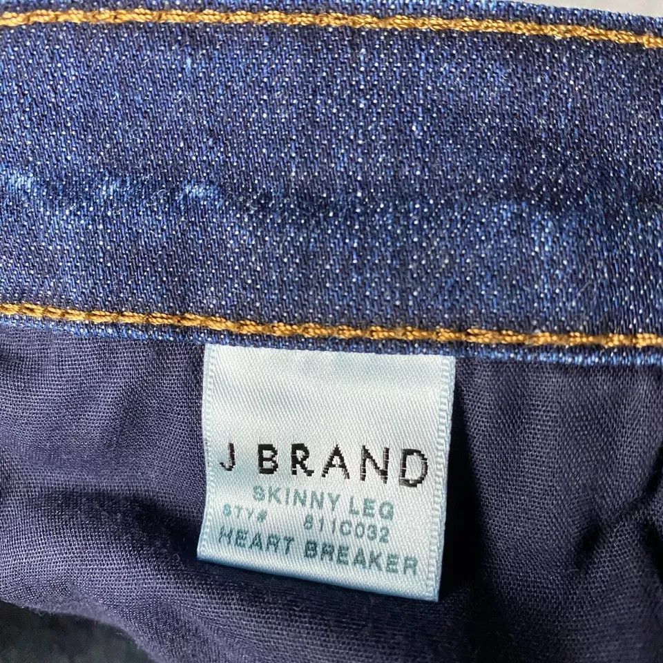 J Brand J Brand Jeans Women's Size 25 Denim Skinny Leg Heart Breaker Size 28" / US 6 / IT 42 - 7 Thumbnail