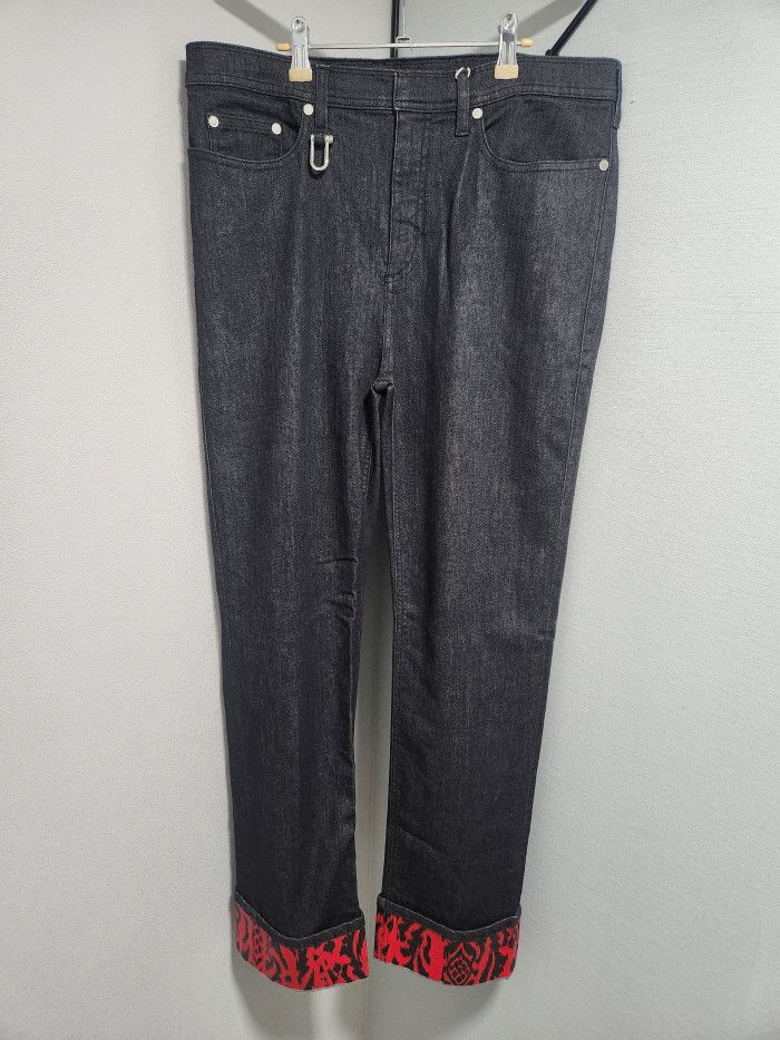 Neil Barrett Neil Barrett red Printed Cuff Jeans Size US 34 / EU 50 - 7 Thumbnail