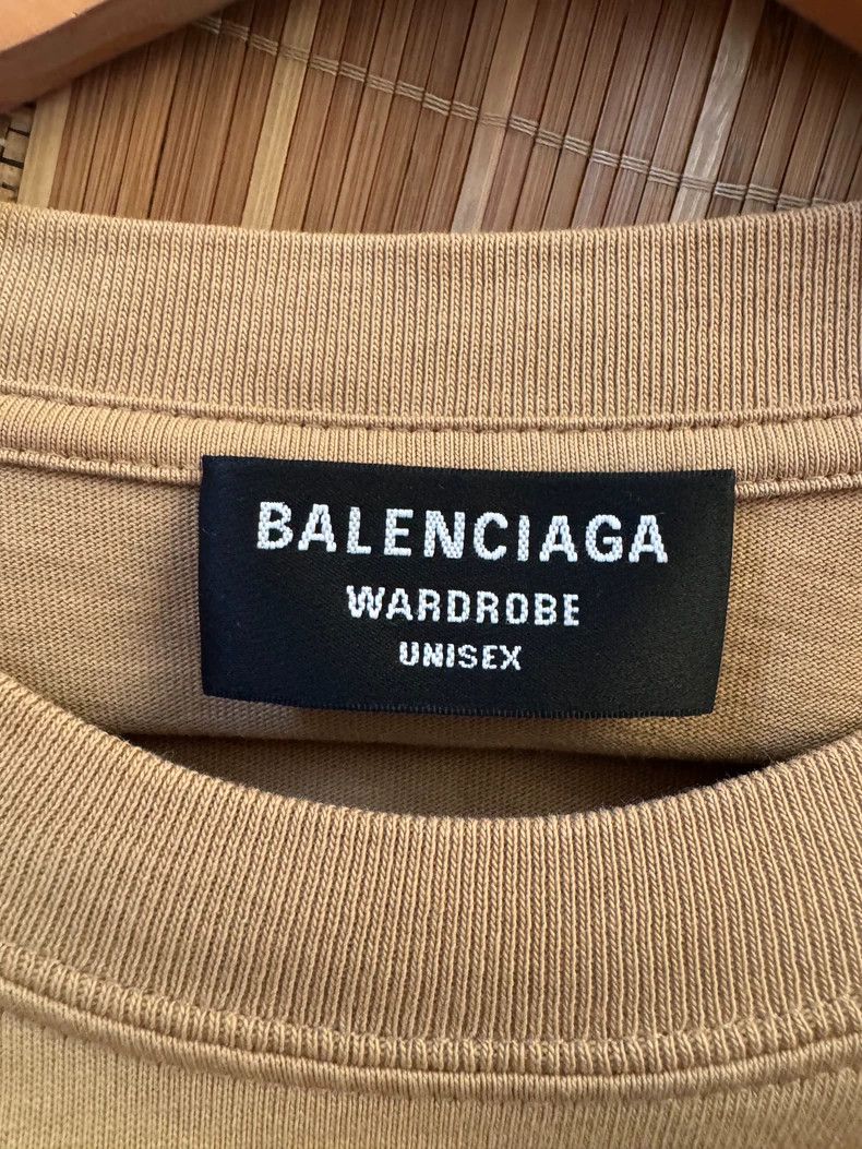 Balenciaga Balenciaga Khaki BB Embroidered Letter Short Sleeve Size US L / EU 52-54 / 3 - 4 Thumbnail