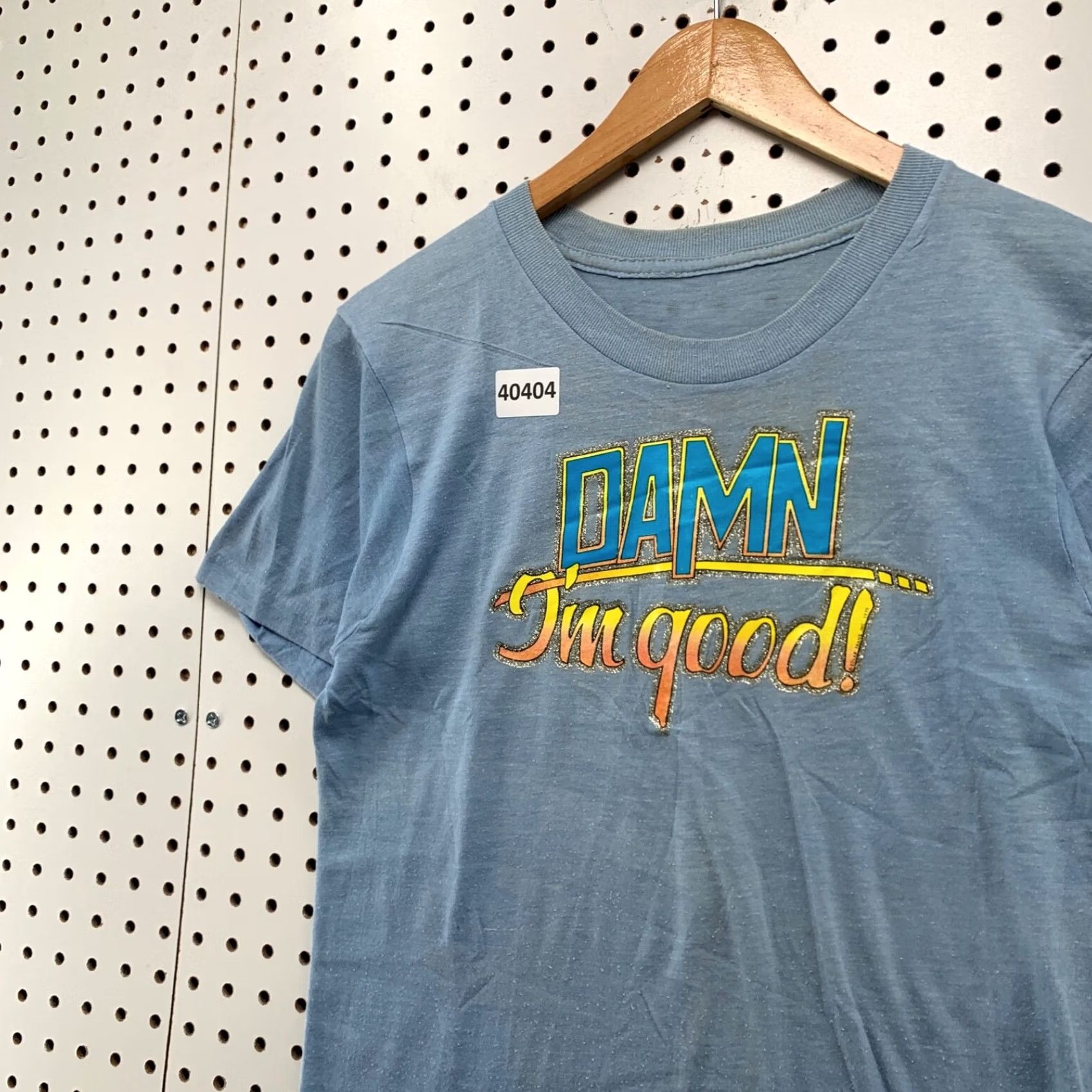 Vintage VINTAGE Damn I Good Shirt Mens Small Blue Single Stitch Made USA 70s VTG 70s Shirt Mens Small Blue Size US S / EU 44-46 / 1 - 5 Thumbnail