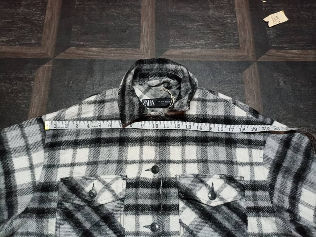 Flannel × Zara Zara Wool Flannel Style Button Jacket Size M / US 6-8 / IT 42-44 - 12 Thumbnail