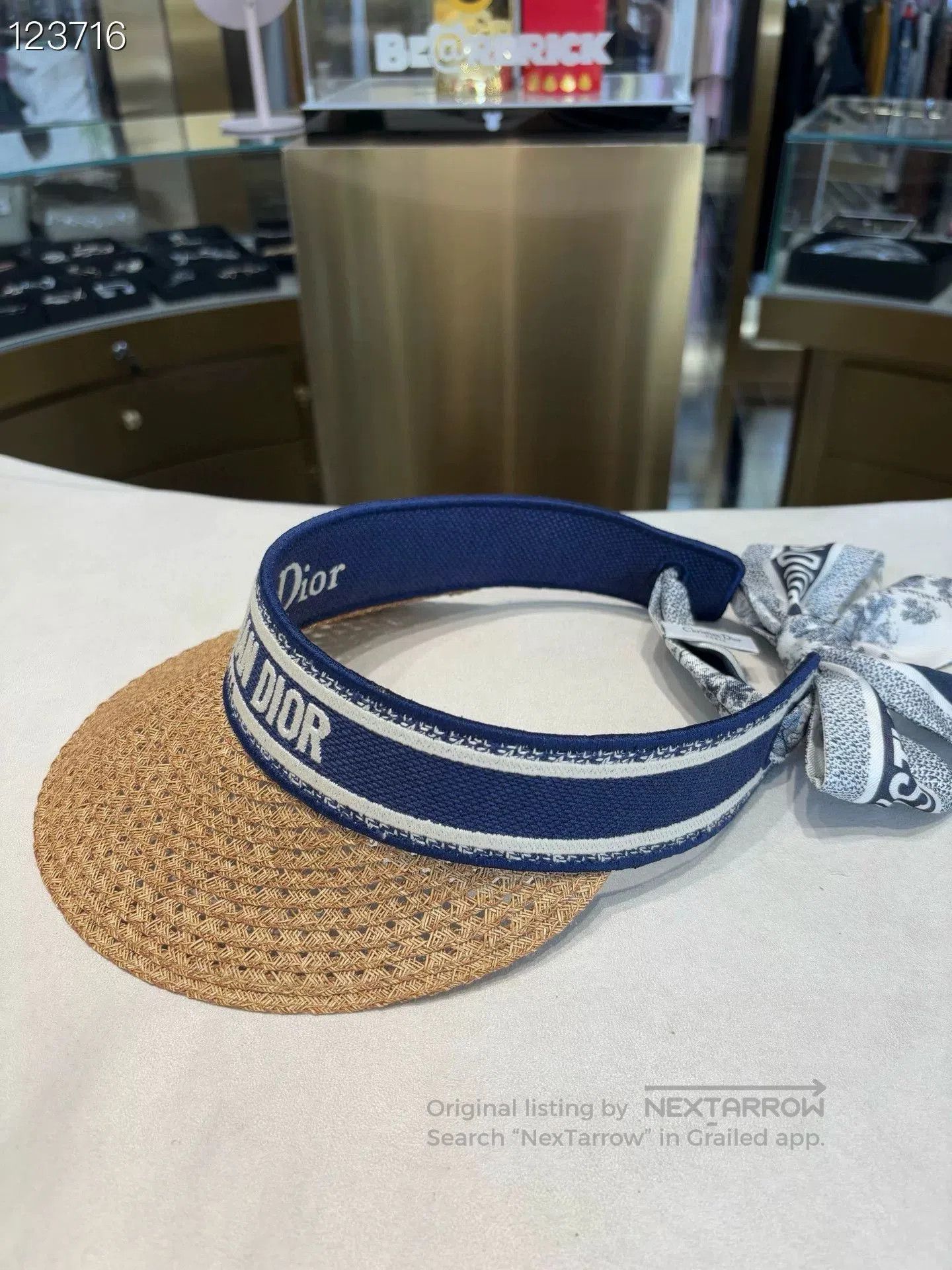 Dior Dior Woven UV Protection Visor Hat. Size ONE SIZE - 2 Thumbnail