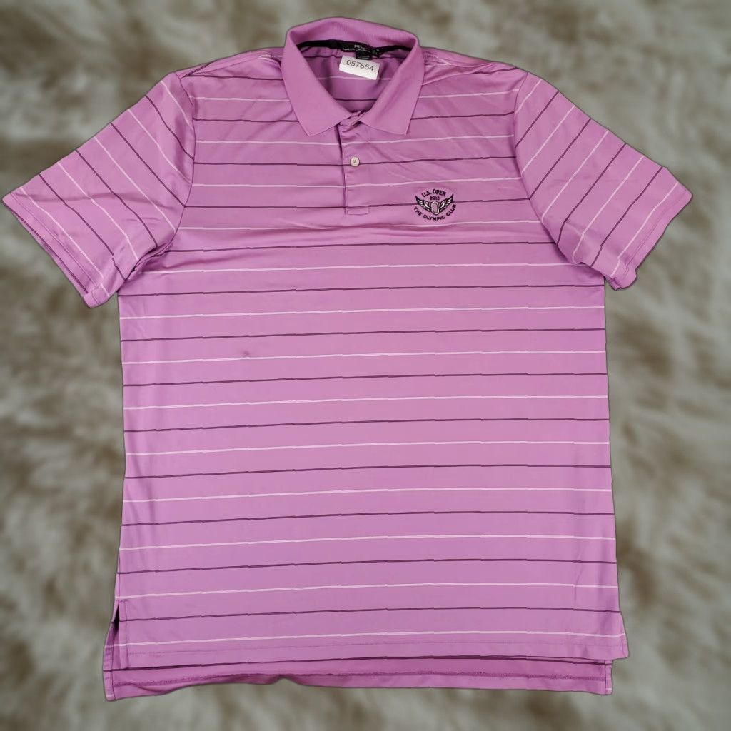 Ralph Lauren Ralph Lauren RLX Polo Shirt Mens XL Purple Striped Short Sleeve Golf Size US XL / EU 56 / 4 - 1 Thumbnail
