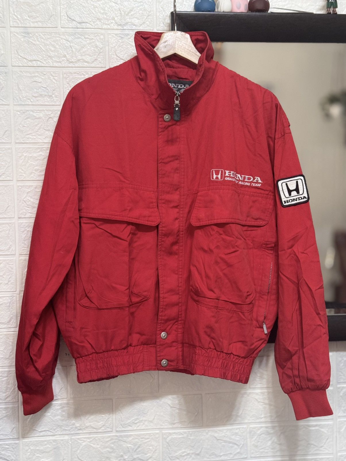 Honda Vintage 90s Honda Grand-prix Racing Team bomber jacket Size US L / EU 52-54 / 3 - 1 Thumbnail