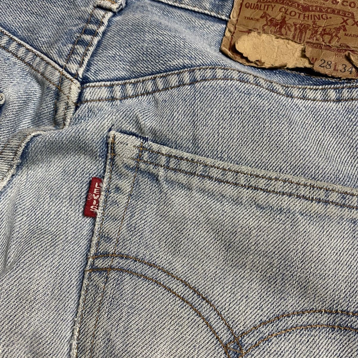 Levi's Dirty Blue Red Line Big E Levis 502-XX Jeans Red Line Size US 28 / EU 44 - 8 Thumbnail