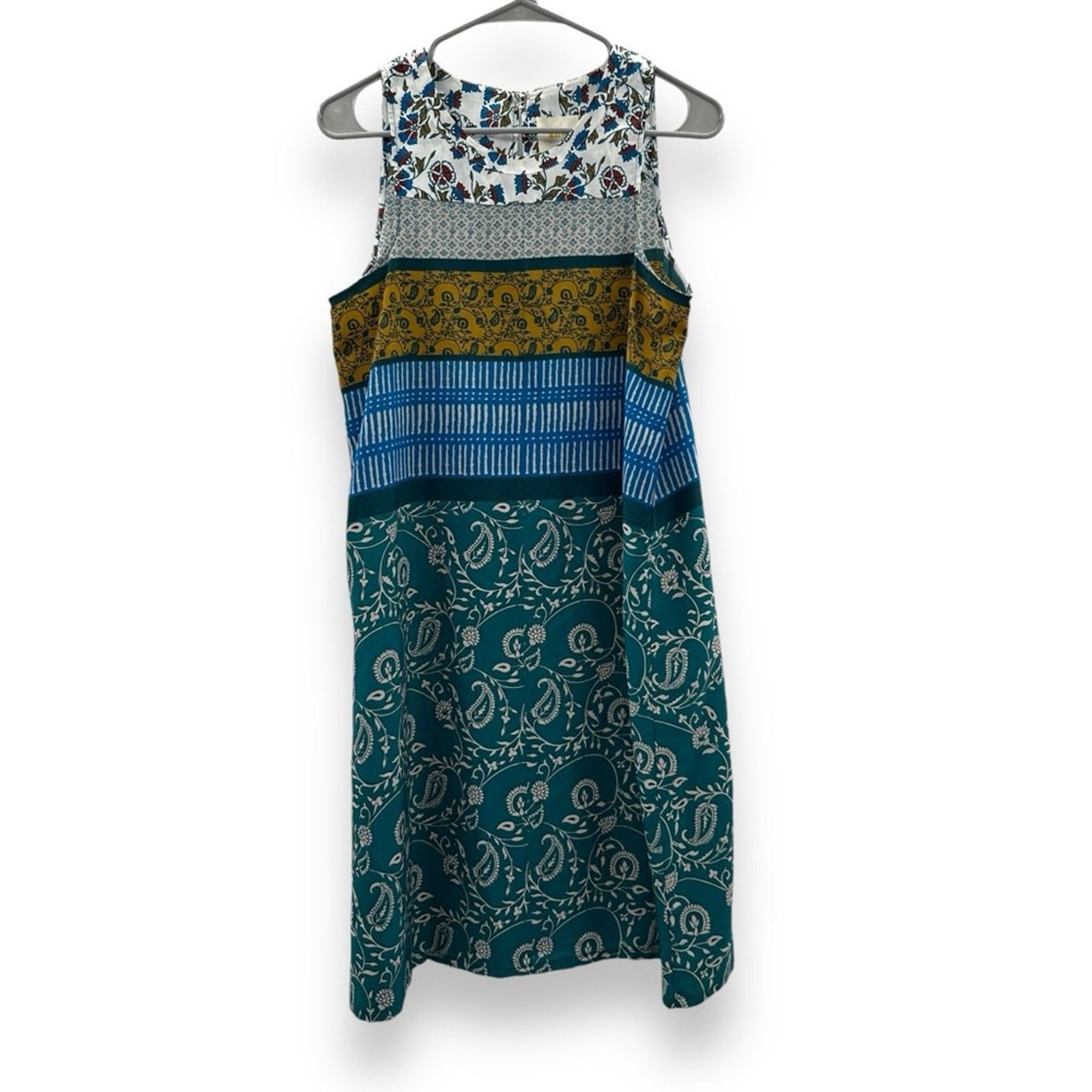 Anthropologie Anthropologie Maeve Mixed Floral Paisley Print Shift Dress Size S / US 4 / IT 40 - 1 Thumbnail