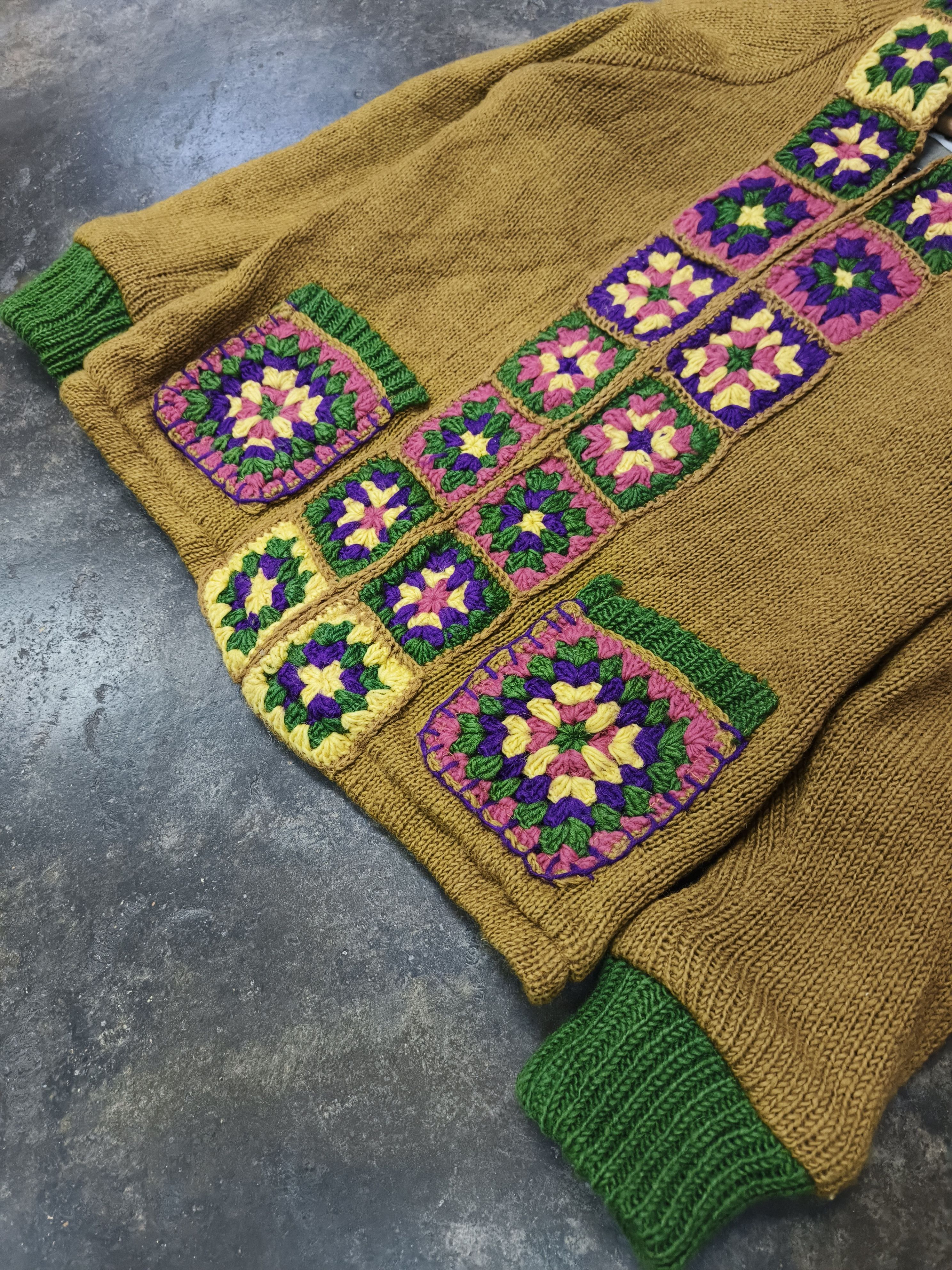Japanese Brand TITICACA KNIT HOODIE Size ONE SIZE - 3 Thumbnail