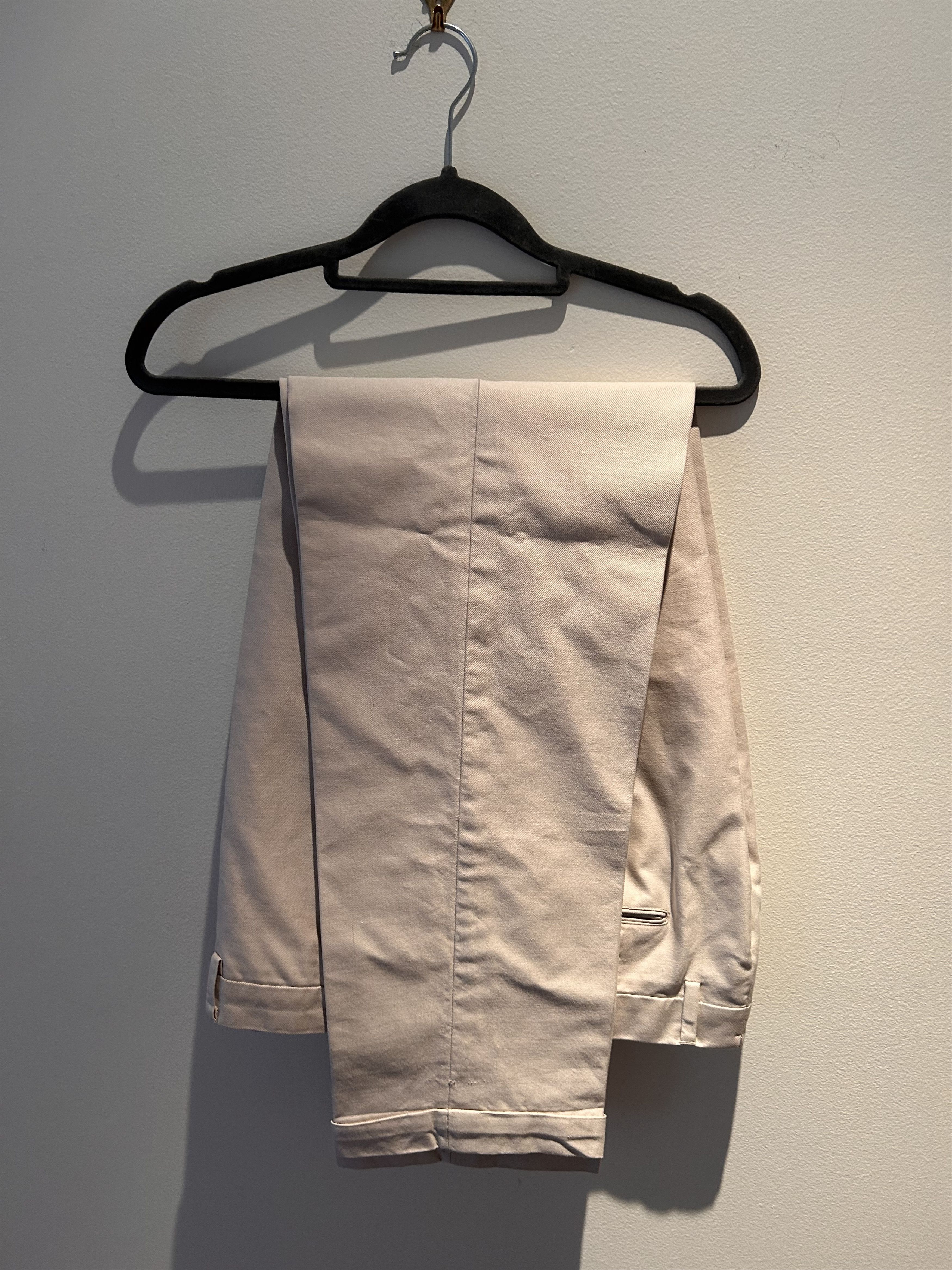 Ring Jacket stone cotton trousers