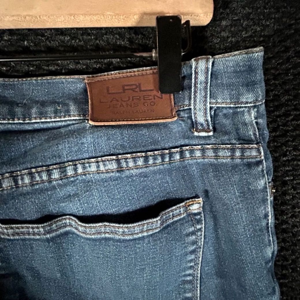 CO Ralph Lauren Lauren Jeans Co Women's Size 12 Straight Leg Blue Denim Jeans Bootcut Size 34" / US 12 / IT 48 - 3 Thumbnail