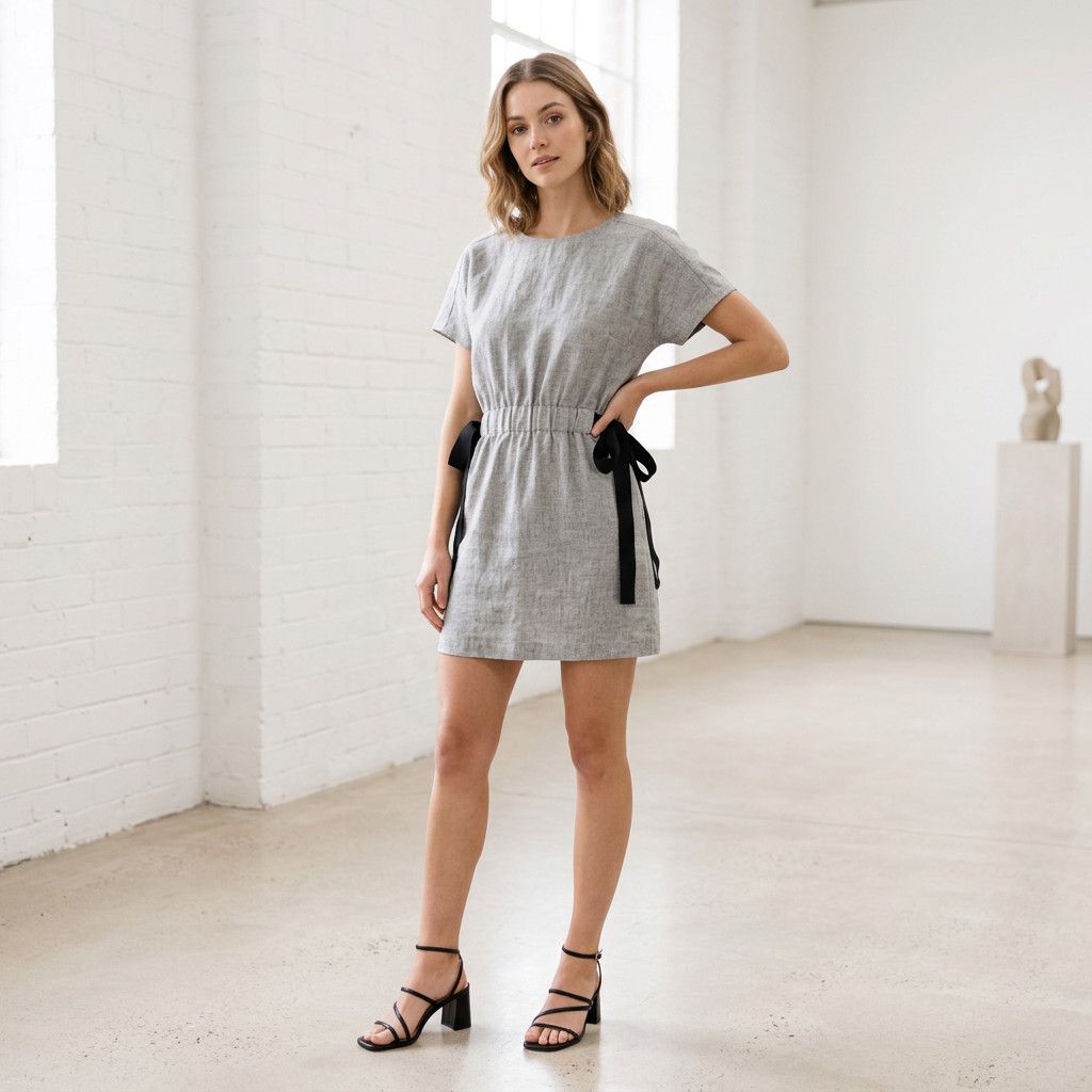 Zara Zara TRF Collection Gray Mini Dress, XS Size XS / US 0-2 / IT 36-38 - 2 Thumbnail