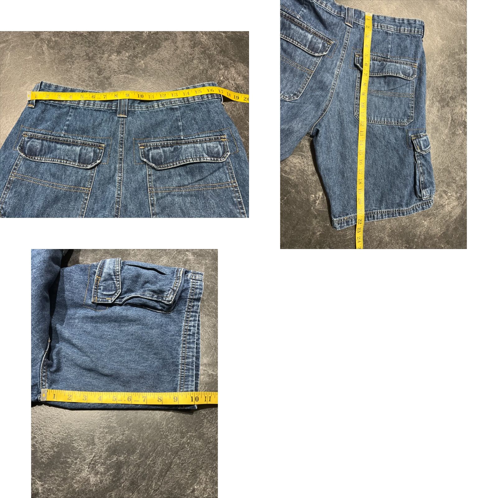 Wrangler Wrangler Cargo Shorts Denim Blue 32 Men Medium Rise Pockets Classic 9.5 Inseam Regular Size US 32 / EU 48 - 8 Thumbnail