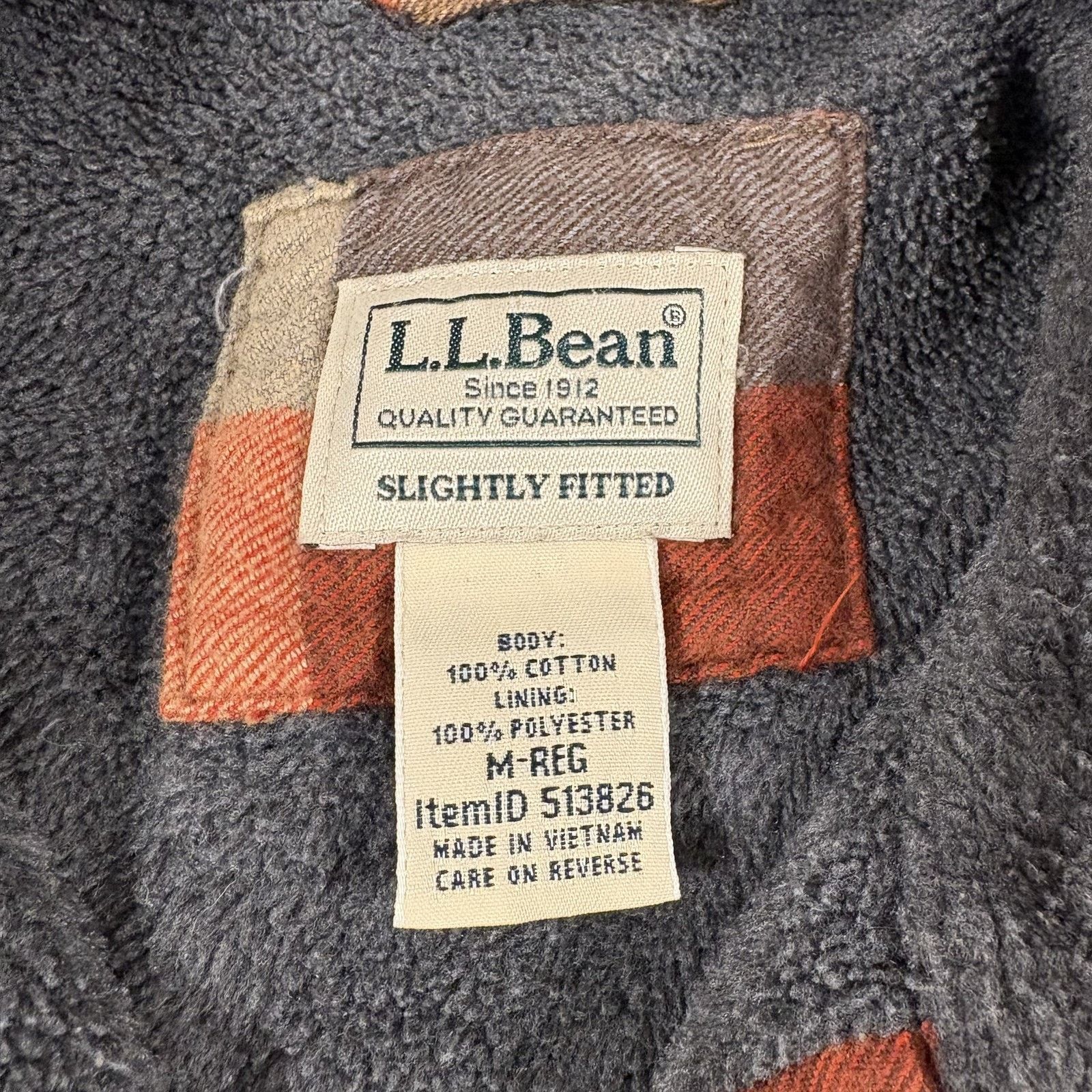 L.L. Bean L.L. Bean Men's Fleece Lined Flannel Shirt Jacket Pla Blue M Size US L / EU 52-54 / 3 - 3 Thumbnail