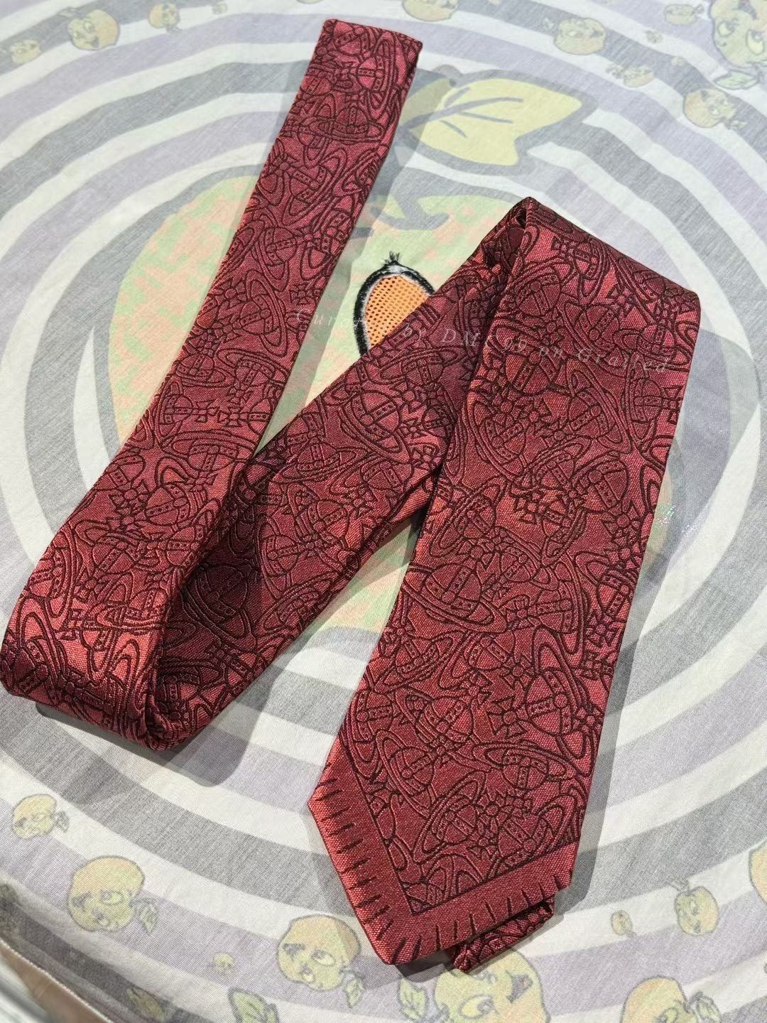 Vivienne Westwood Vivienne Westwood Cherry Red Saturn Tie Size ONE SIZE - 1 Thumbnail