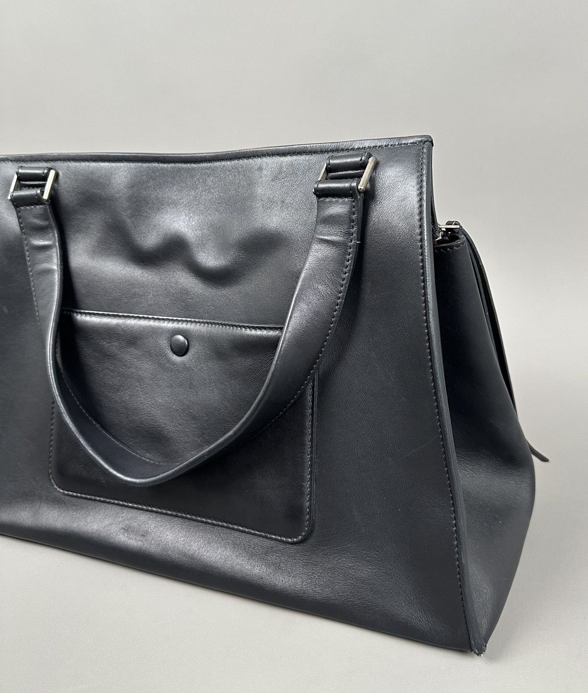 Celine Celine - Edge Pony-Style Calfskin Leather - Handle Bag Size ONE SIZE - 6 Thumbnail