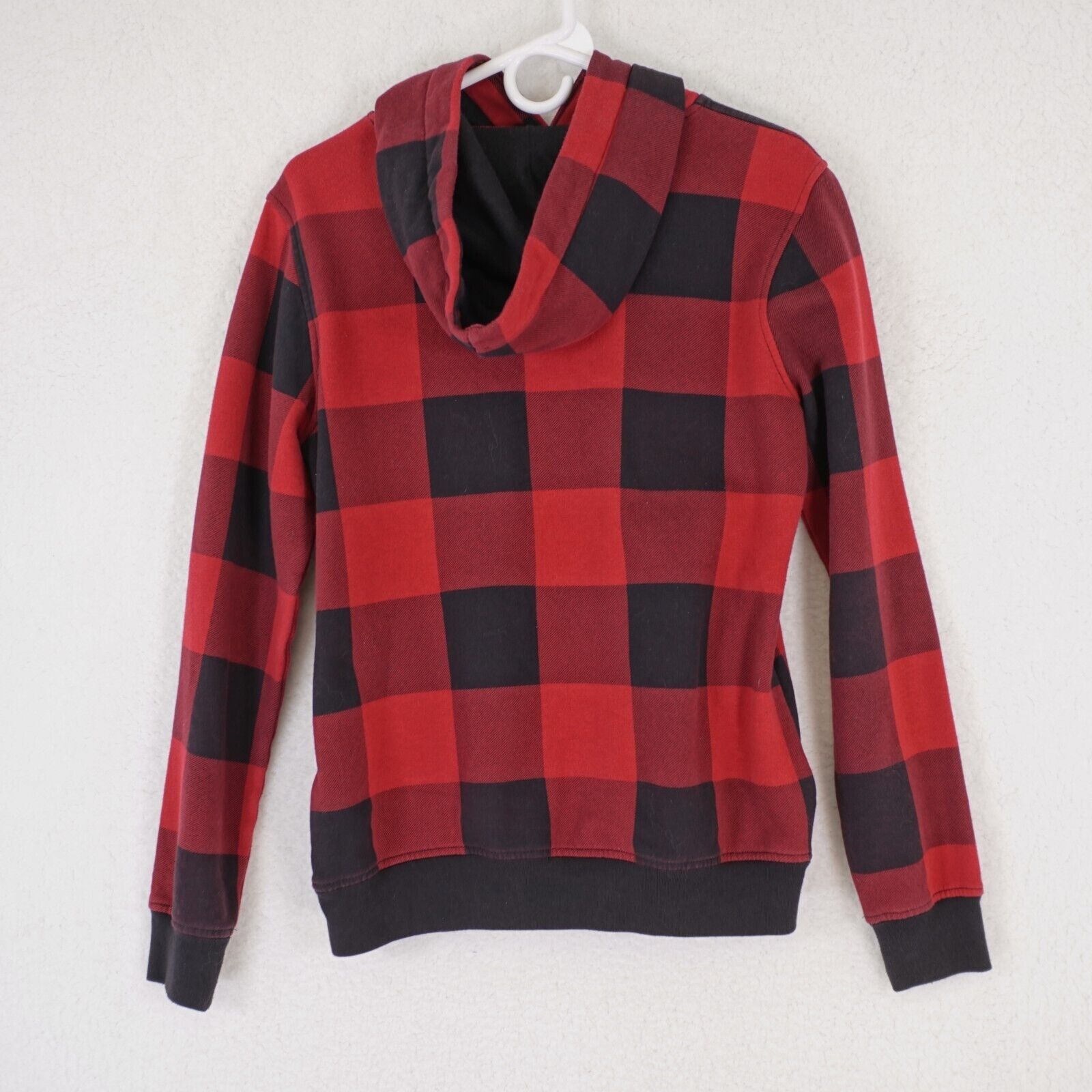 Abercrombie & Fitch Abercrombie Kids 15/16 Hooded Sweater Red Black Plaid Size XS / US 0-2 / IT 36-38 - 5 Thumbnail