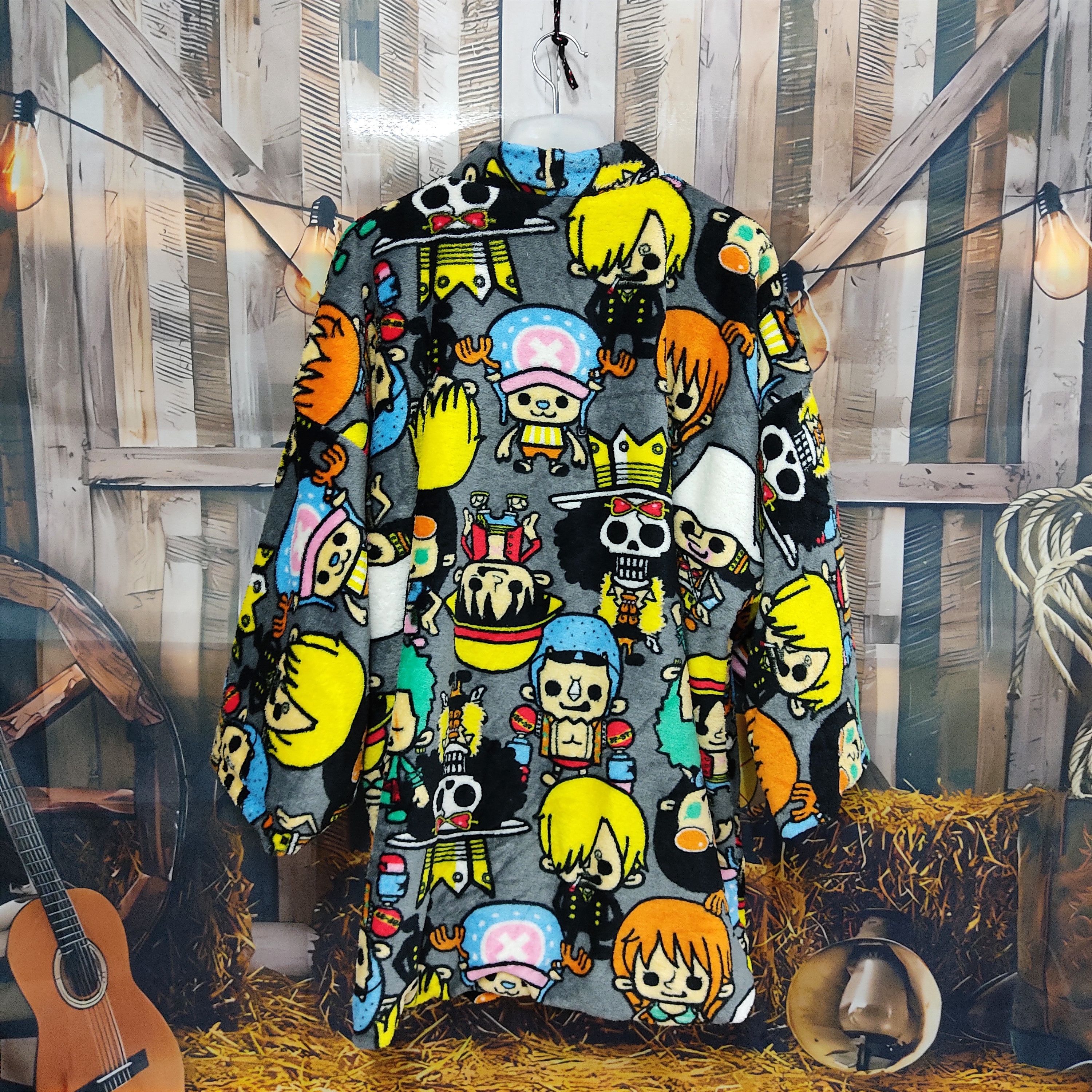Anime ONE PIECE Anime Multicolour Yutaka Kimono Fleece Size US L / EU 52-54 / 3 - 3 Thumbnail