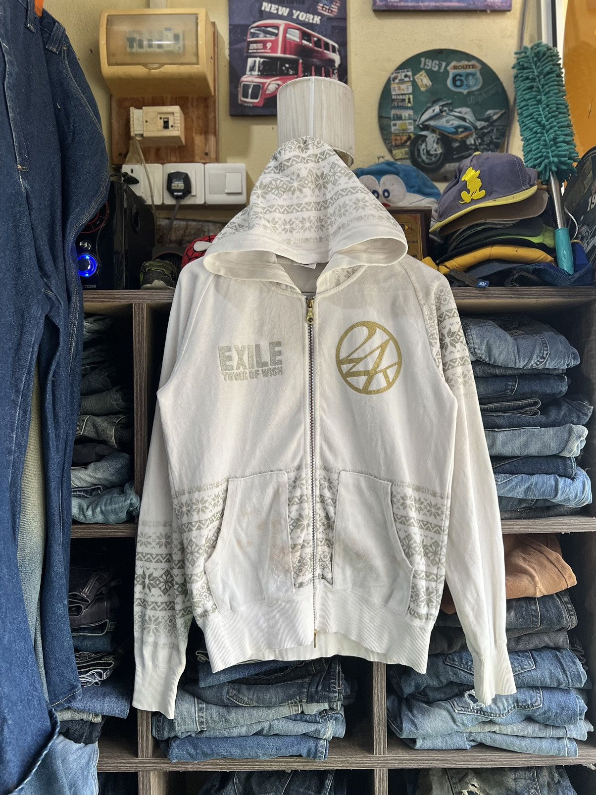 Japanese Brand 🔥Rare 24 Karats Exile Tower of Wish Zipper Hoodie Size US M / EU 48-50 / 2 - 2 Thumbnail