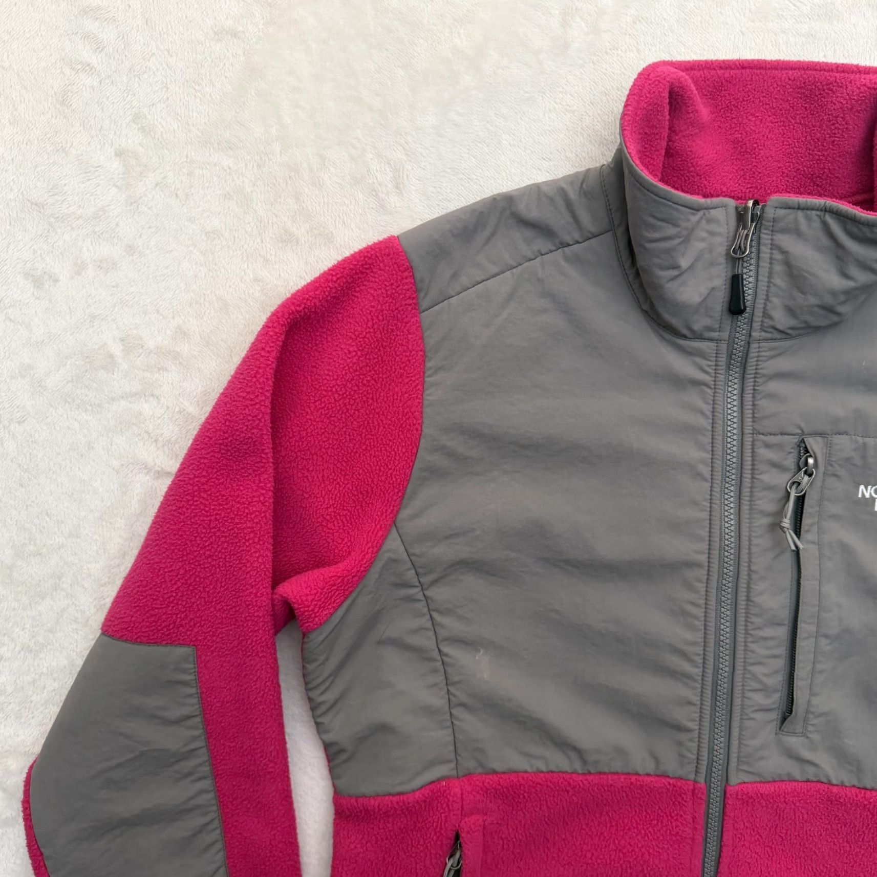 The North Face The North Face Jacket Womens Medium Pink Gray Polartec Fleece Full Zip Denali Size M / US 6-8 / IT 42-44 - 5 Thumbnail