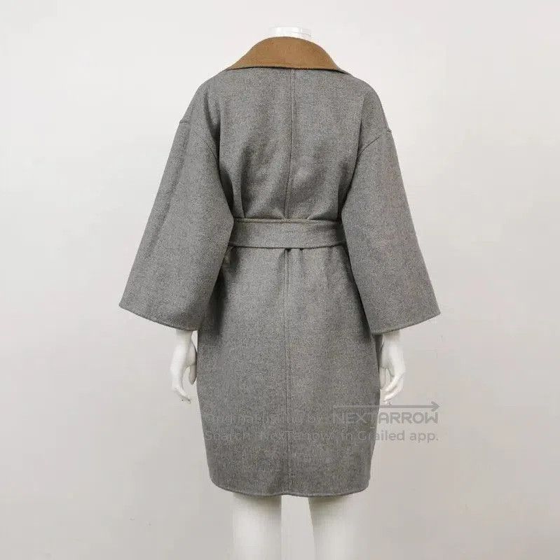 MaxMara Stylish Brown Belted Coat for Women .