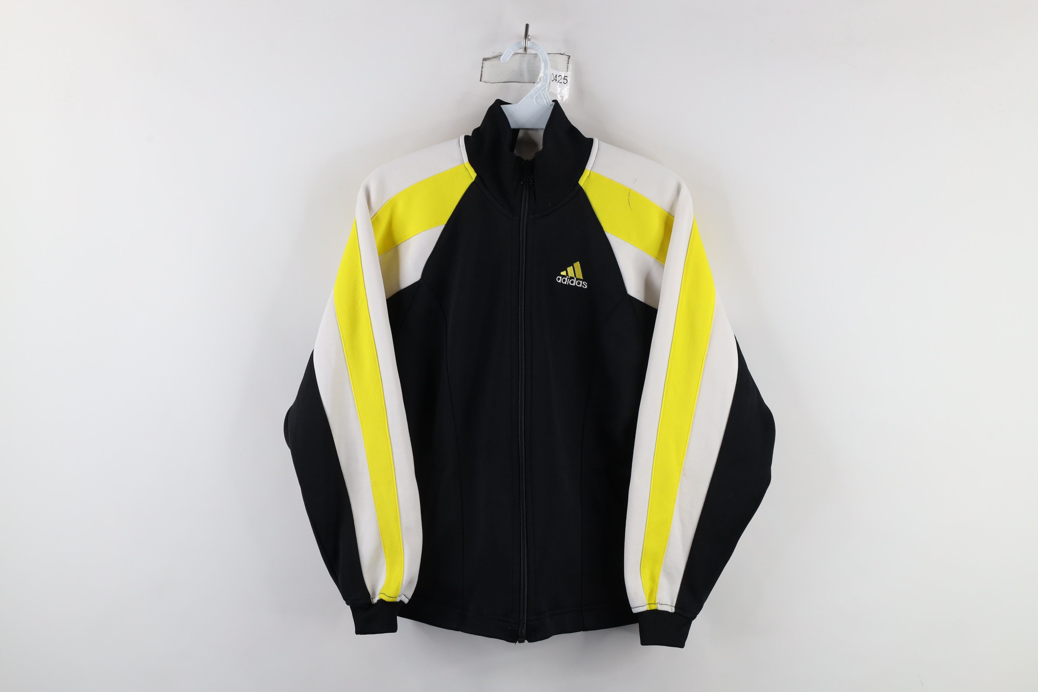 Adidas × Vintage Vintage 90s Adidas Spell Out Warm Up Track Jacket Black Size S / US 4 / IT 40 - 1 Thumbnail