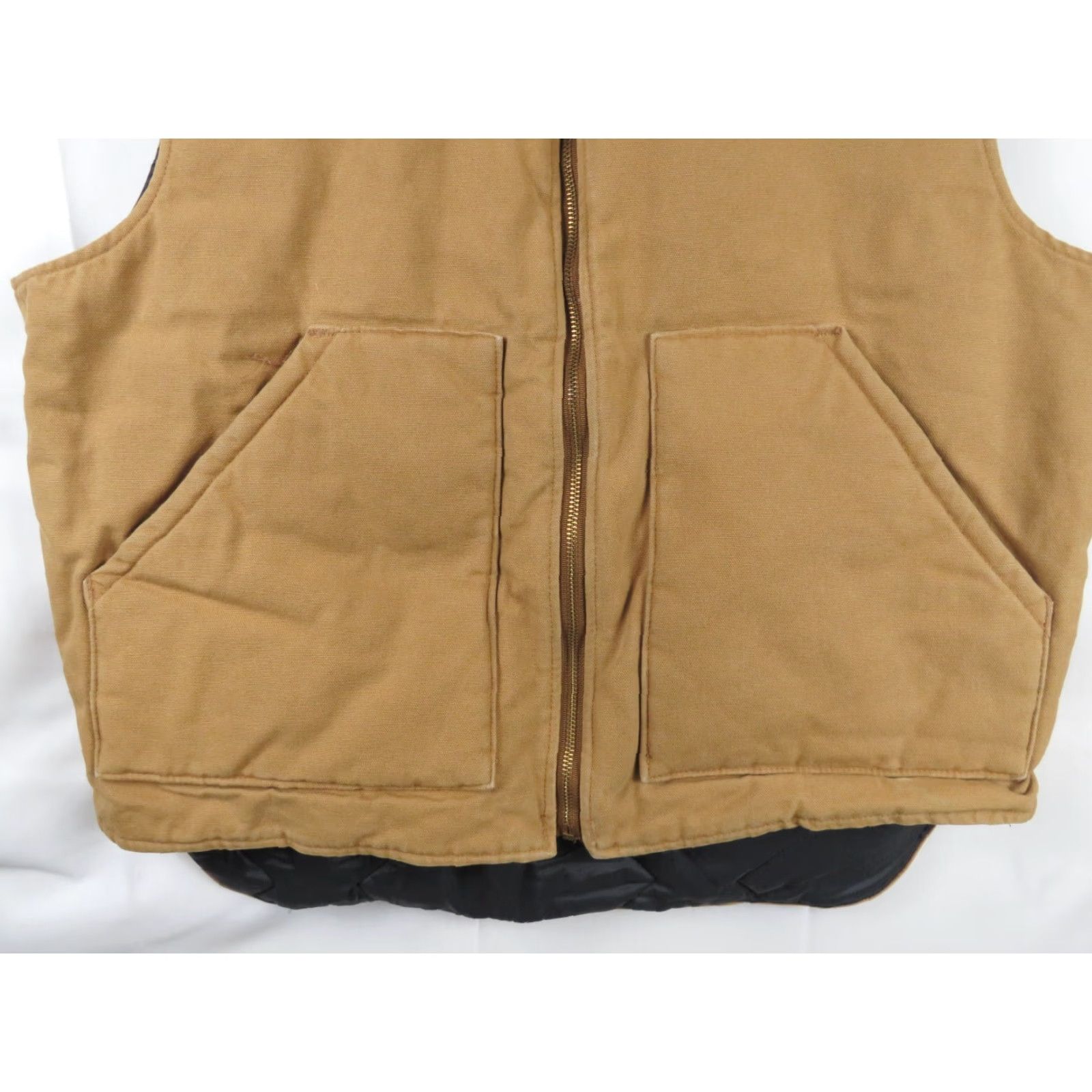 Vintage VINTAGE Work-N-Sport Vest Brown Canvas L Reg 42-44 Full Zip Lined 1970s Outdoor Mens Size US L / EU 52-54 / 3 - 2 Thumbnail