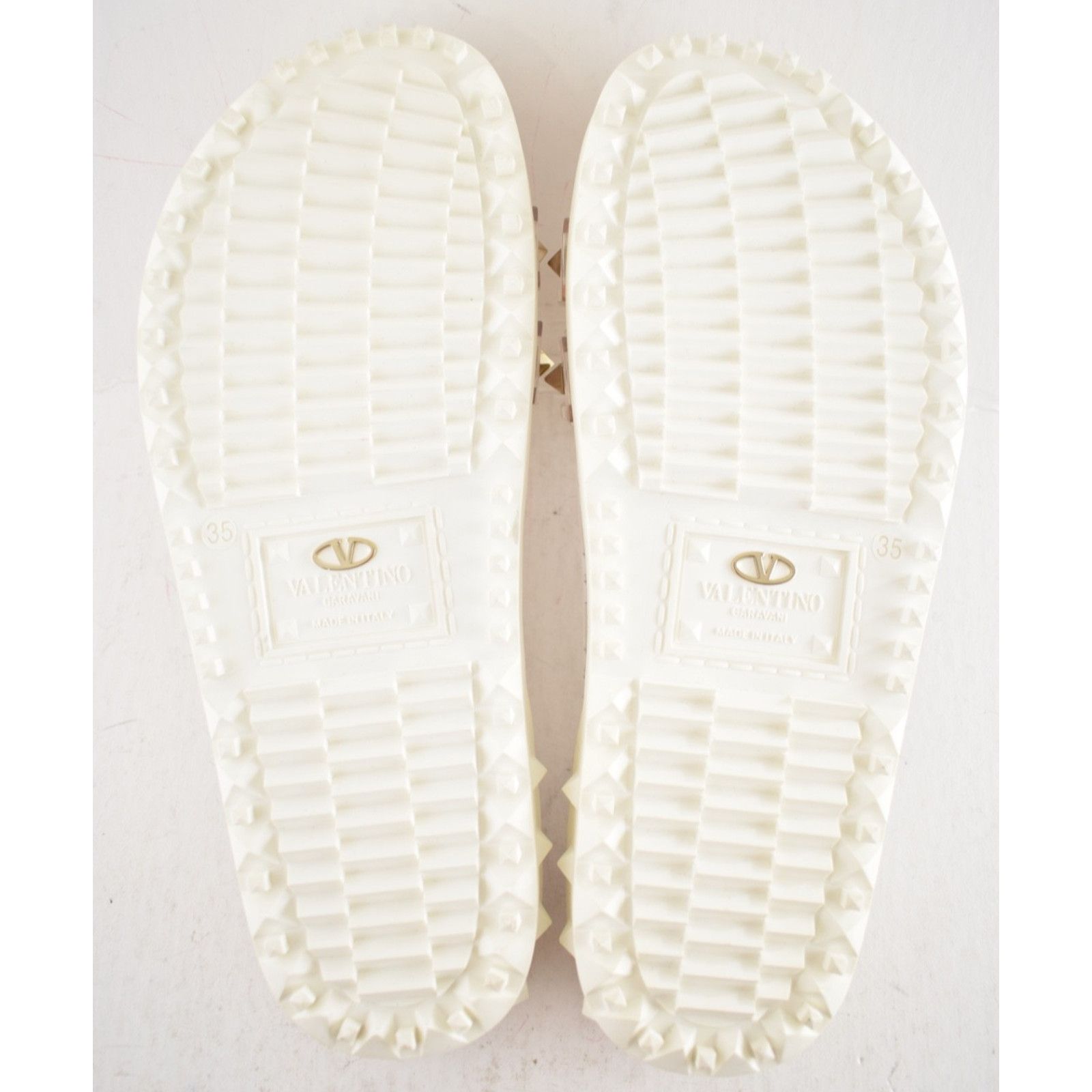 Valentino Valentino Rockstud Clear Rubber Strap Flat Slide Flip Flop Size US 5 / IT 35 - 16 Thumbnail