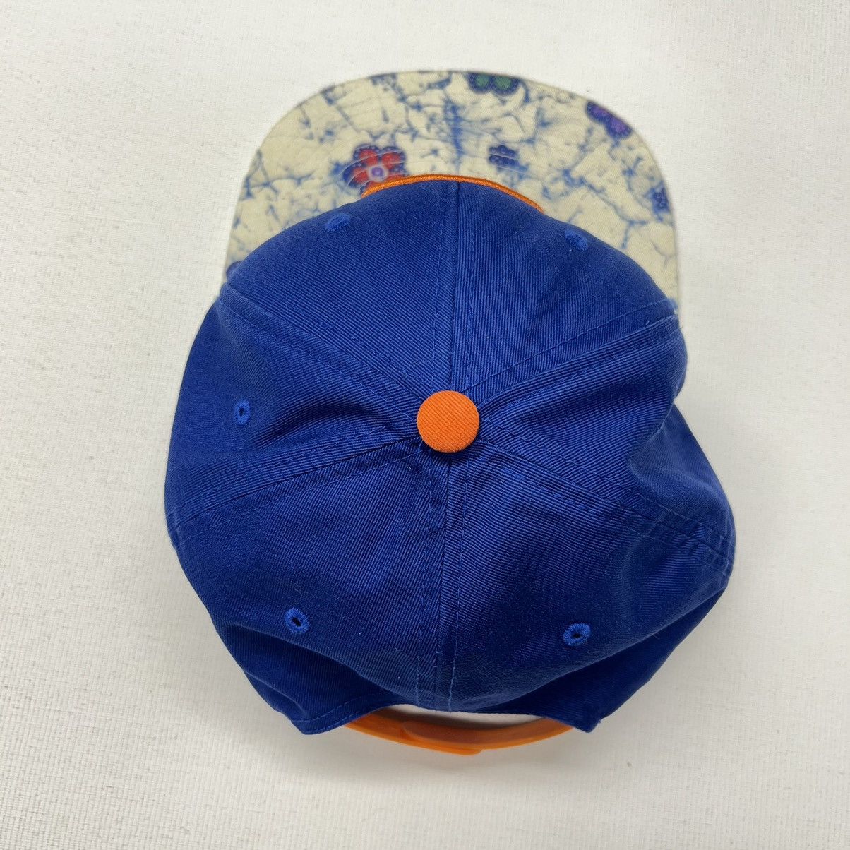 Stussy × Vintage VTG Stussy Hat Blue SnapBack Capz Logo Flower Bill Skate Y2K Size ONE SIZE - 8 Thumbnail