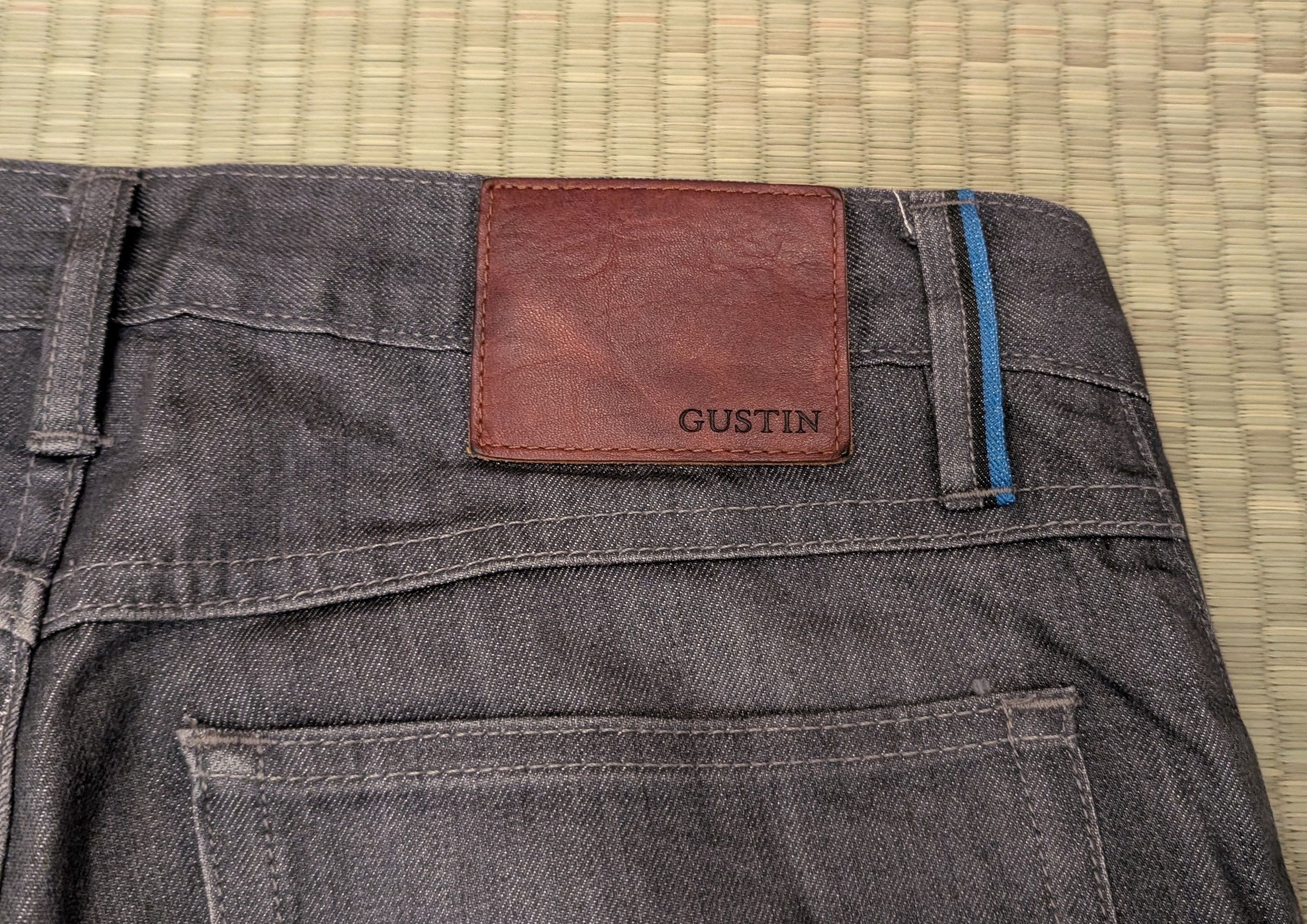 Gustin RARE Gustin #72 The Grey Silk Selvedge Slim Denim Jeans Size US 32 / EU 48 - 6 Thumbnail