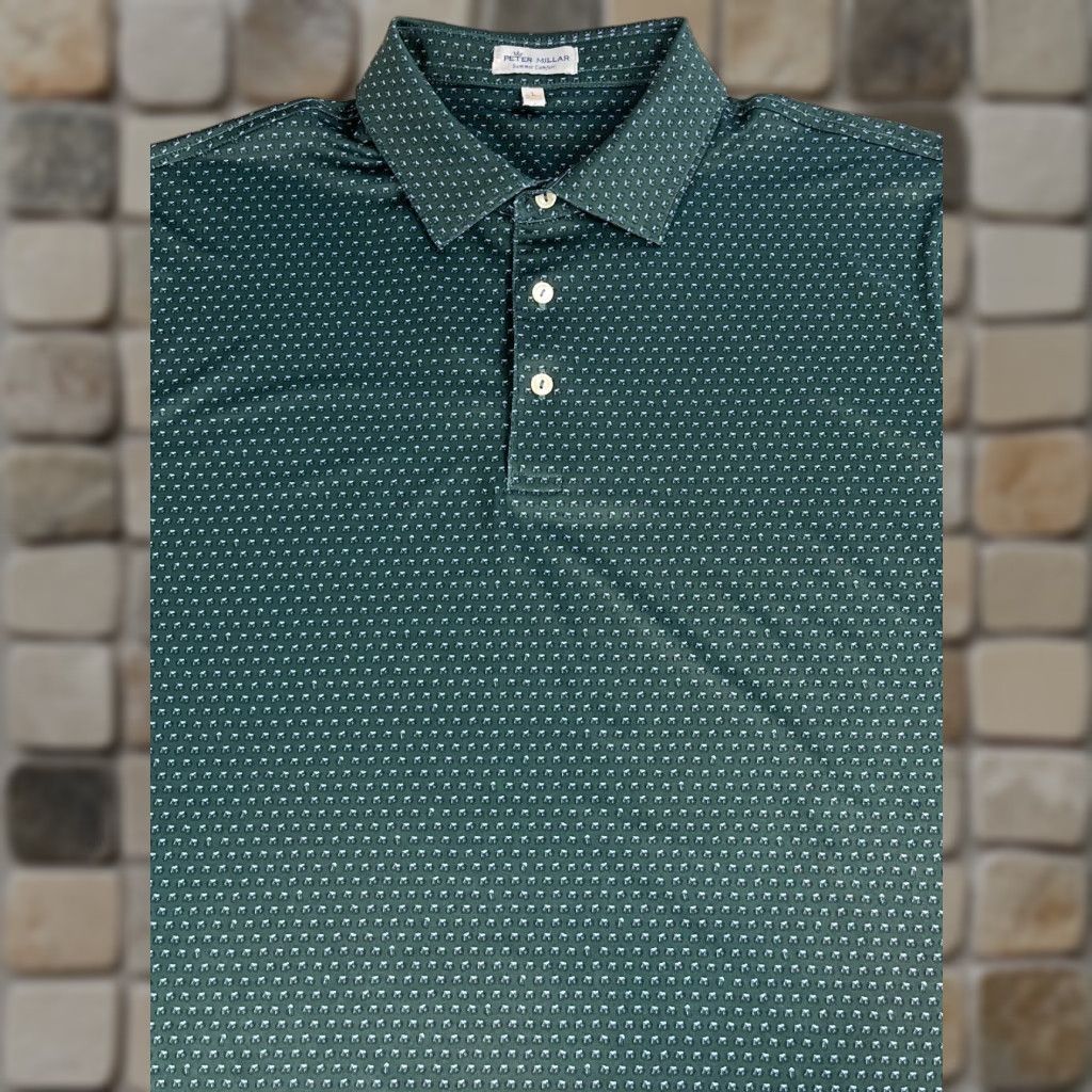 Peter Millar Peter Millar Summer Comfort Polo Shirt Men’s L Green Night Pint Size L Polo Size US L / EU 52-54 / 3 - 1 Thumbnail