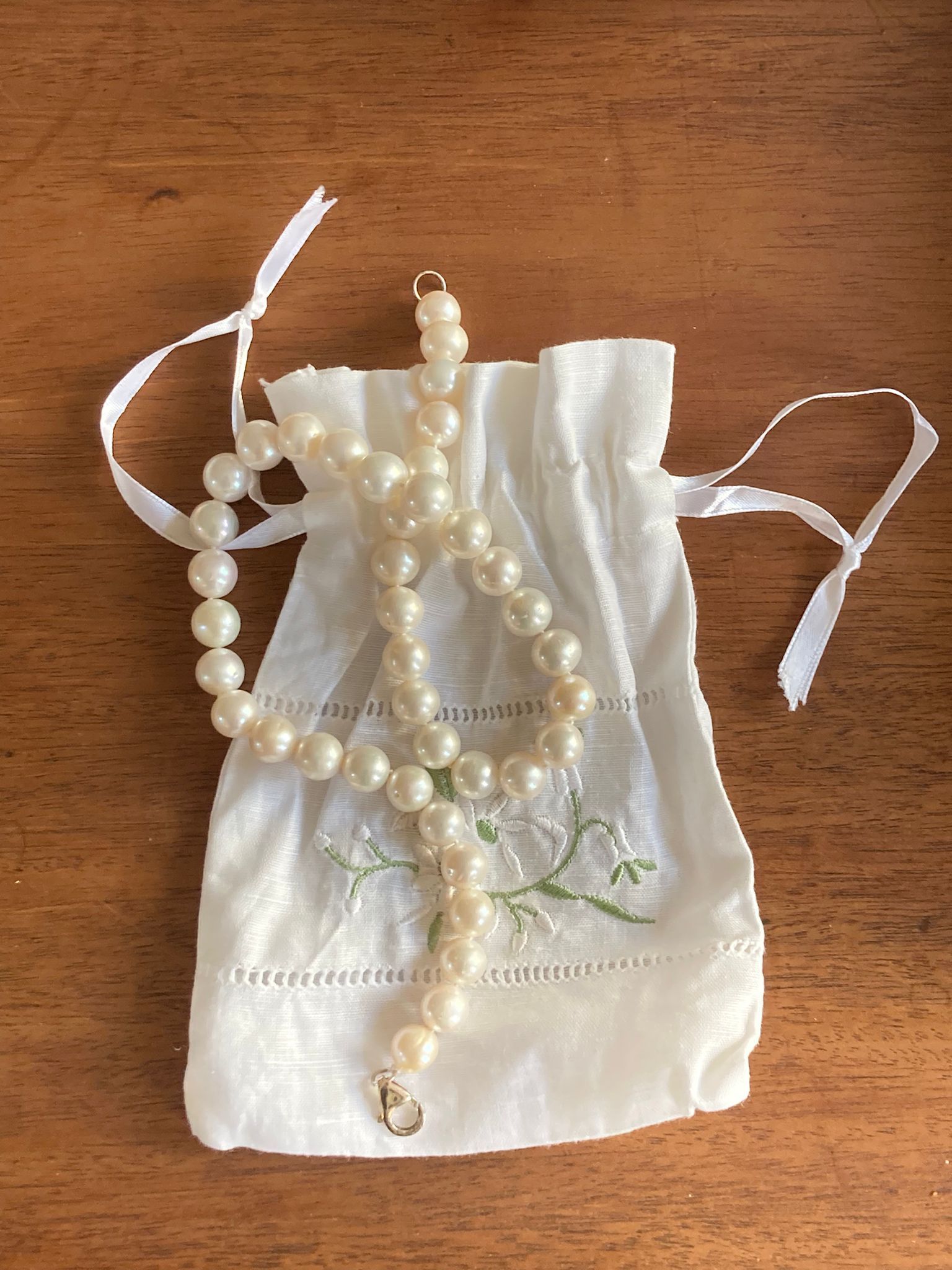 Homemade White pearls necklace Size ONE SIZE - 4 Thumbnail