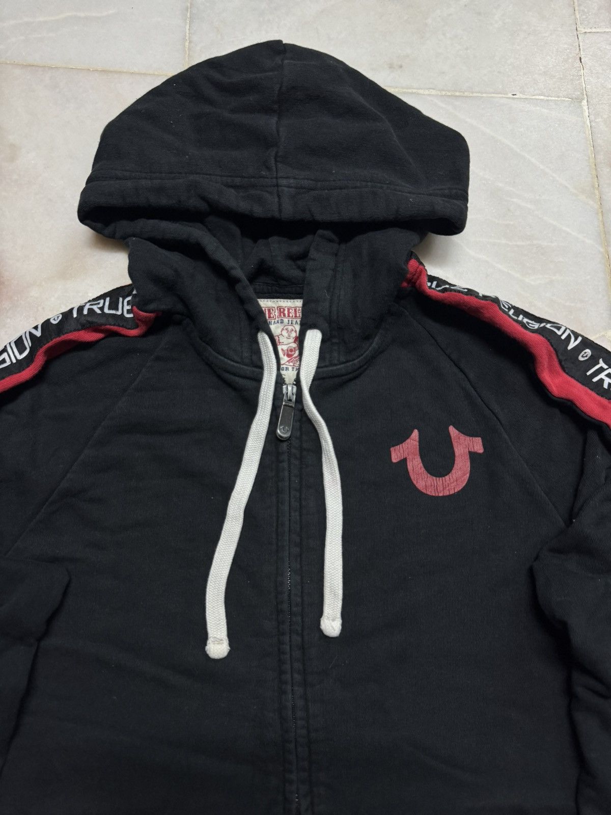 True Religion 💥VINTAGE Y2K TRUE RELIGION SIDETAP HOODIE ZIPPER RARE STYLE Size US S / EU 44-46 / 1 - 3 Thumbnail