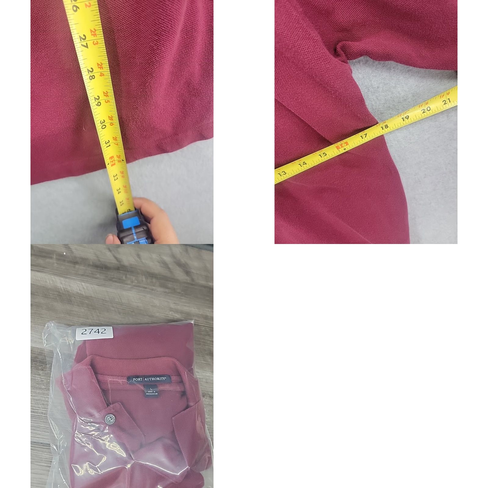 Port Authority IHOP Shirt Long Sleeve Polo Adult Large Train The Trainer Red Cotton Men Size US L / EU 52-54 / 3 - 8 Thumbnail
