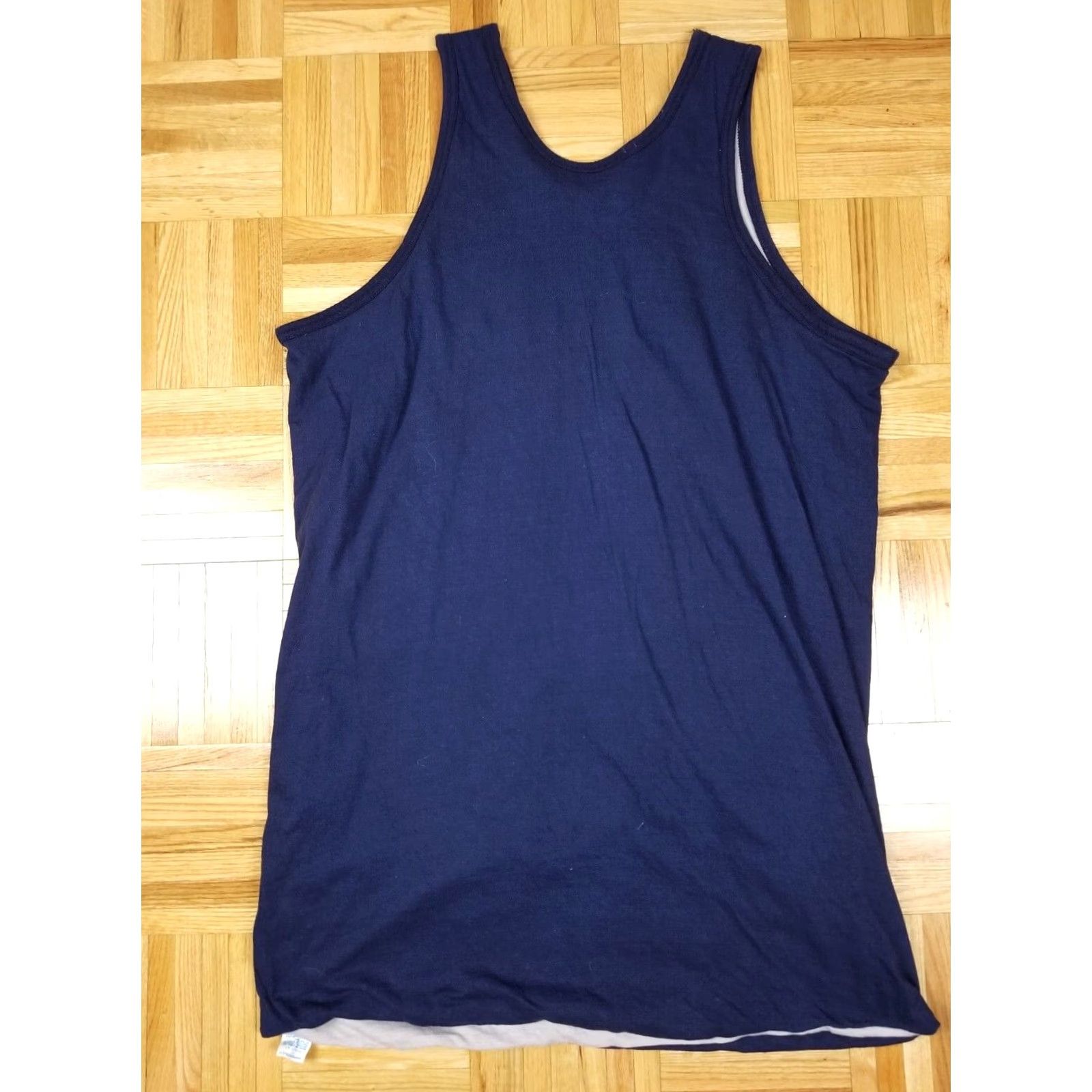 Champion VINTAGE USA Champion BLUE BAR 2 PLY TANK TOP MEN'S XLARGE T-Shirt Size US XL / EU 56 / 4 - 6 Thumbnail
