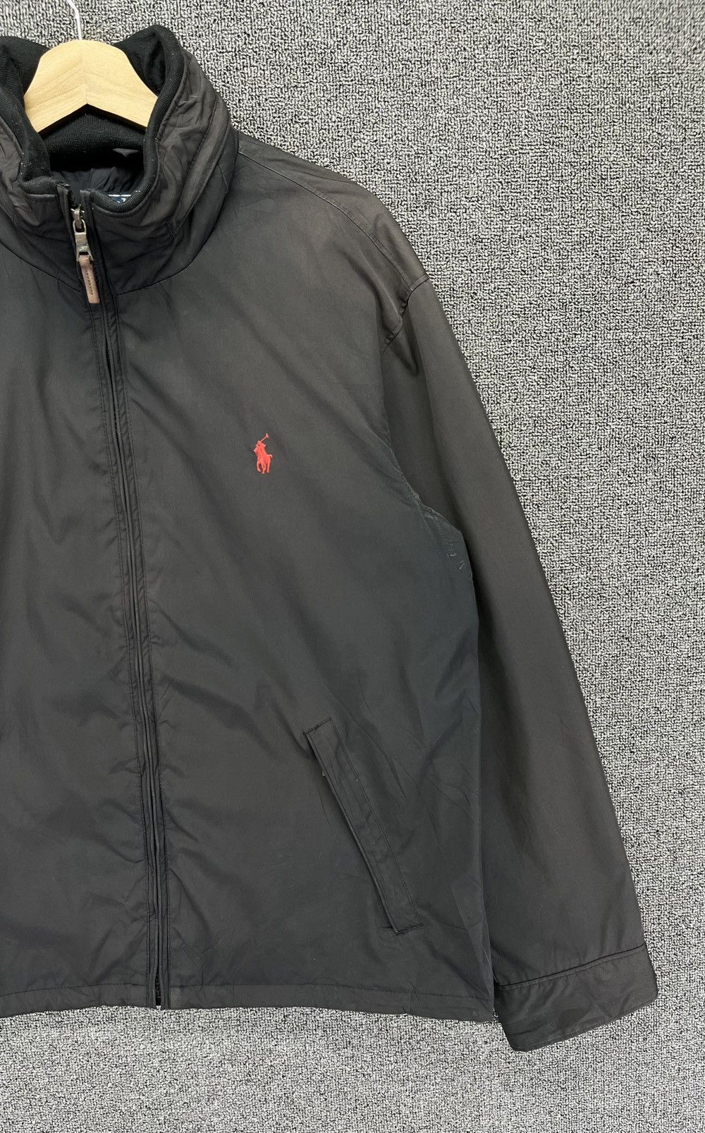 Polo Ralph Lauren Vintage Polo Ralph Lauren Zip Up Trashed Jacket Size US L / EU 52-54 / 3 - 4 Thumbnail