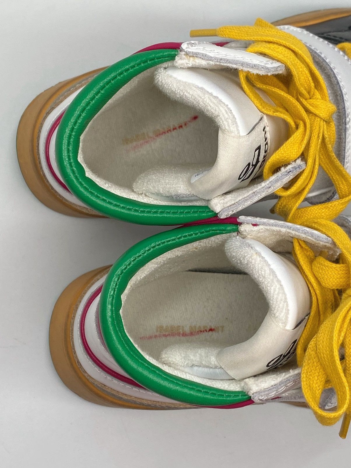 Isabel Marant Isabel Marant Distressed High Top Leather Sneakers size 6.5 Size US 6.5 / IT 36.5 - 13 Thumbnail
