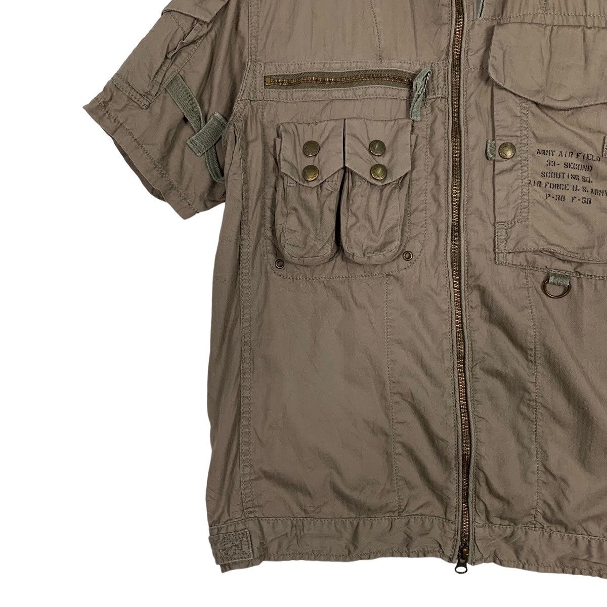 Avirex AVIREX Army Air Field Short Sleeve Zipper Jacket #0103-C6 Size US M / EU 48-50 / 2 - 4 Thumbnail