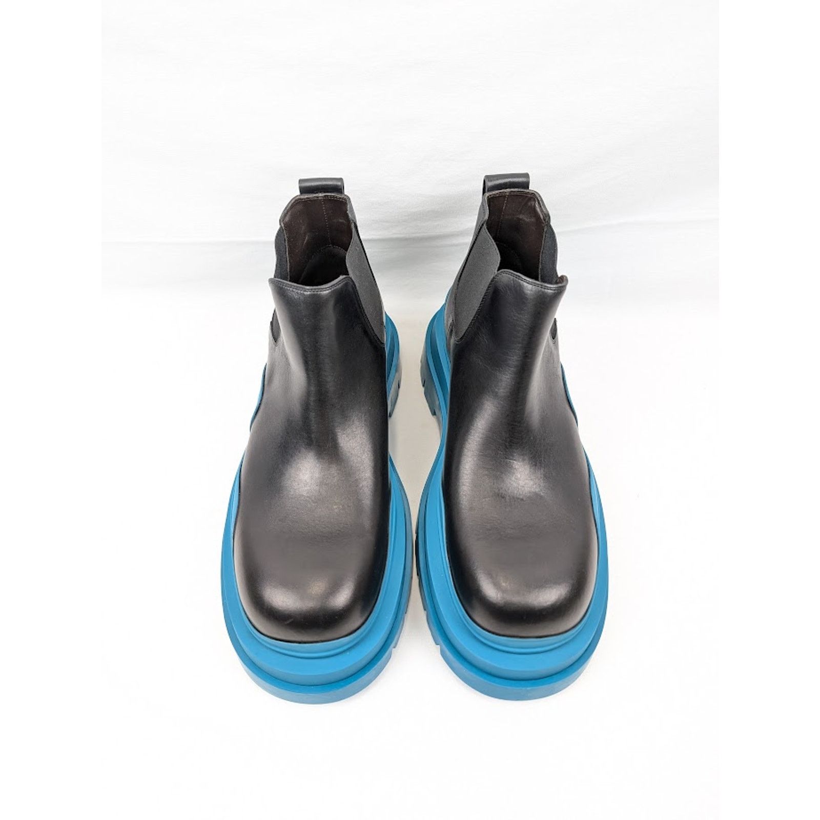 Bottega Veneta o1rshd1 Military Calf Tire Ankle Boots in Black Size US 12 / EU 45 - 16 Thumbnail
