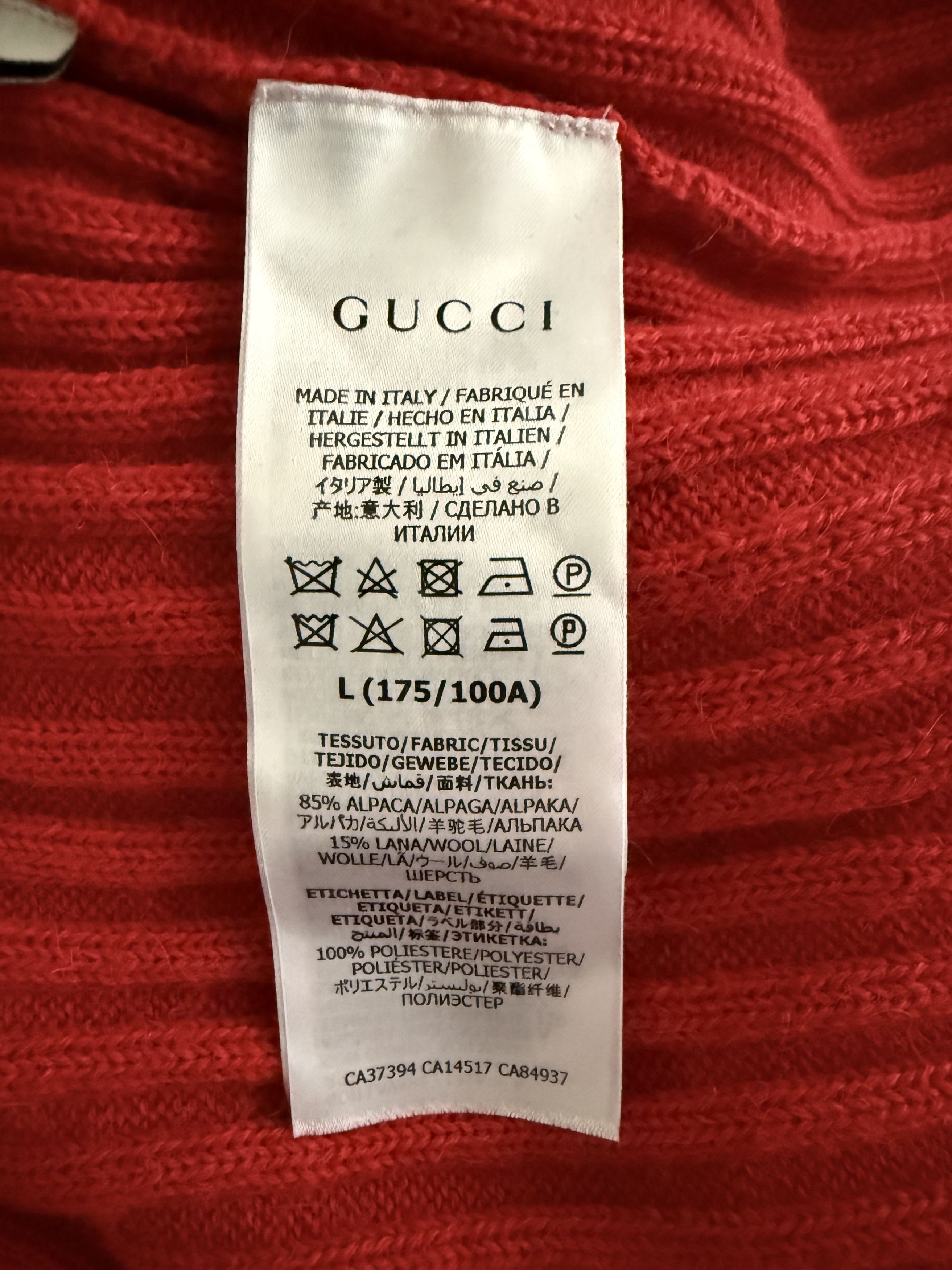 Gucci Gucci Alpaca Maison Amour Turtleneck Size US L / EU 52-54 / 3 - 16 Thumbnail