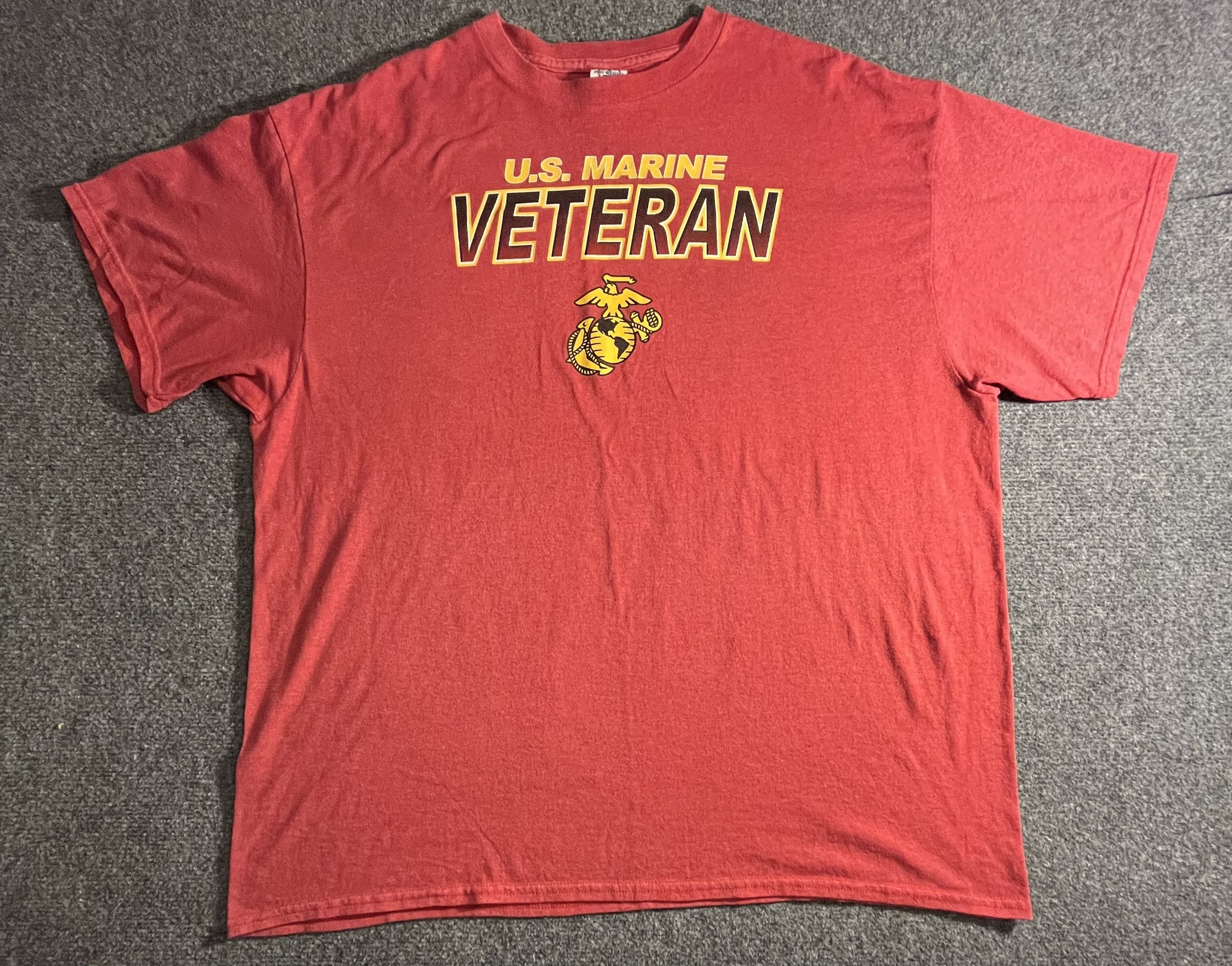 Gildan vintage marines shirt size 2xl USMC veteran short sleeve cre Size US XXL / EU 58 / 5 - 1 Thumbnail