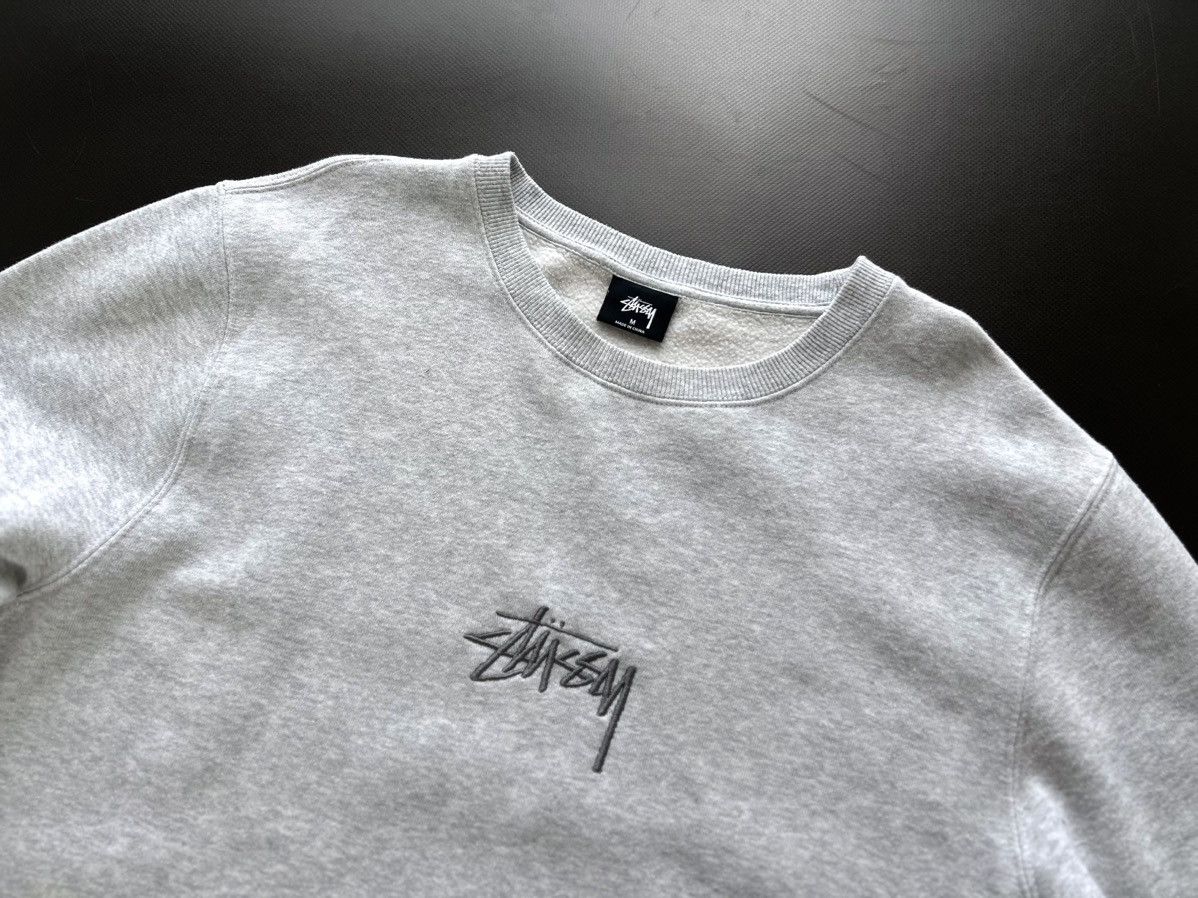 Stussy × Vintage Stussy Embroidered Big Logo Cotton Sweatshirt Size M Y2k Size US M / EU 48-50 / 2 - 2 Thumbnail