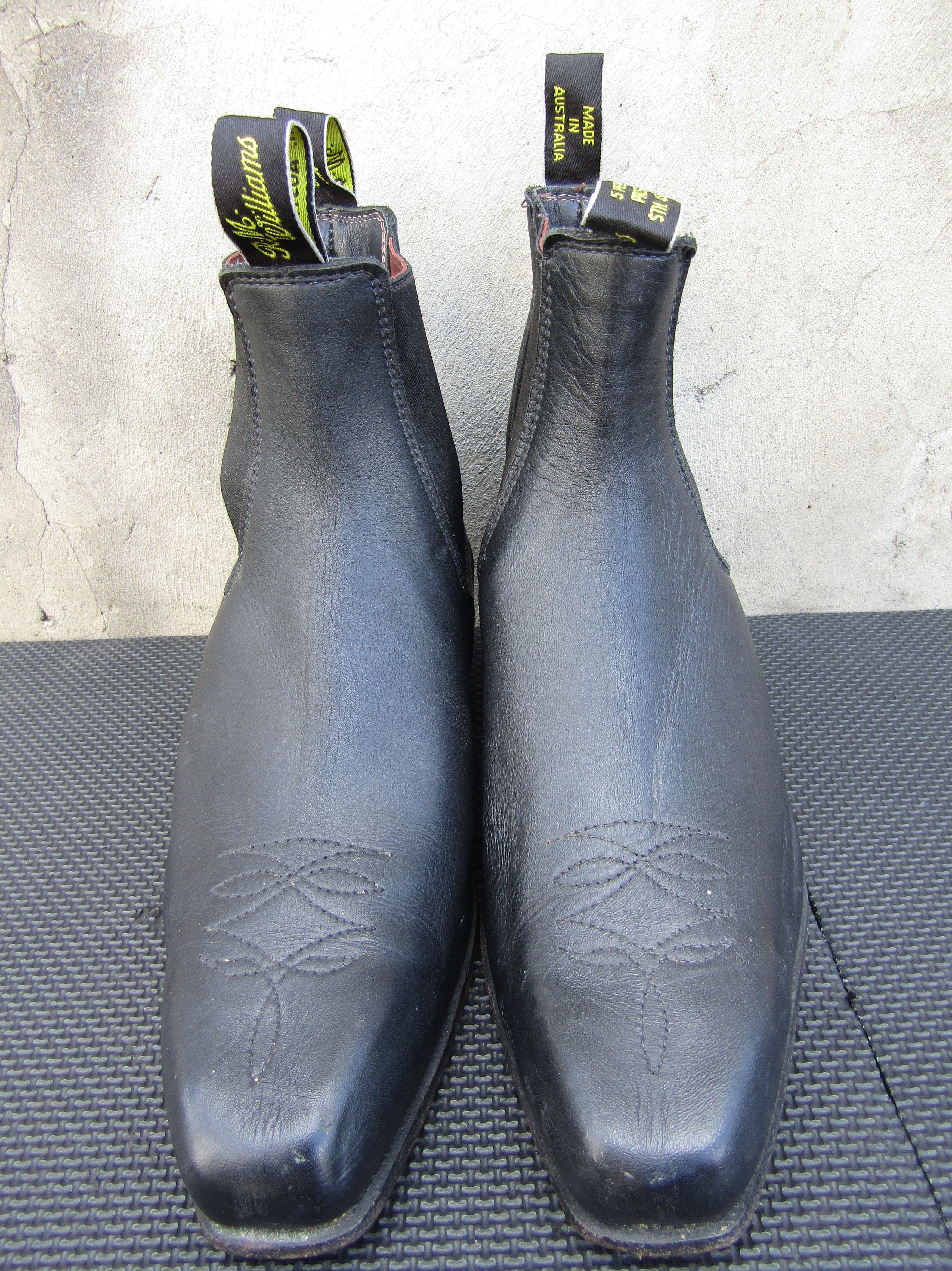 R.M. Williams Vintage RM Williams Black Boots Ranch Cuban Heel Santa Fe Size US 10 / EU 43 - 3 Thumbnail